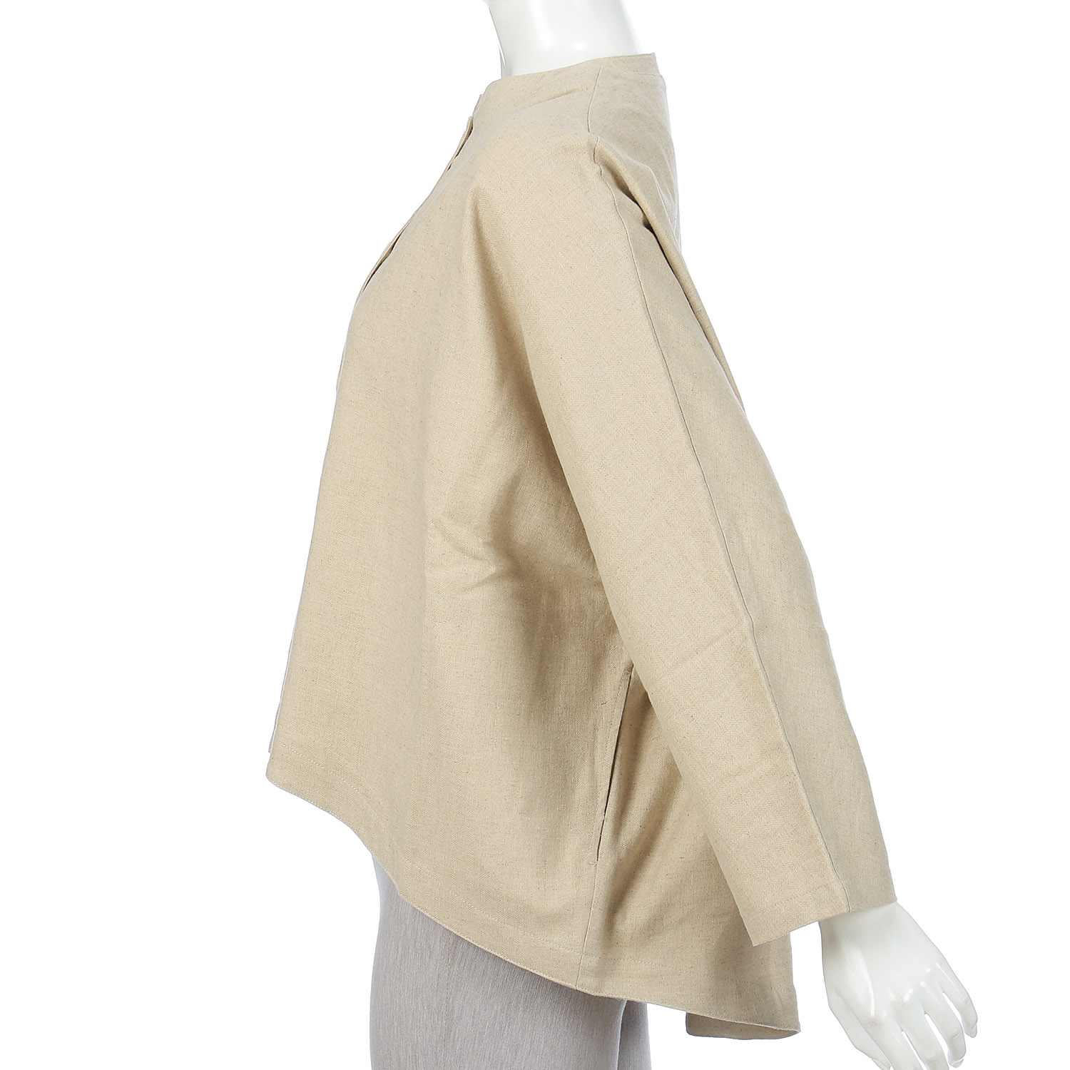 YURK genite van リネンコットンバルーンジャケット - 画像8