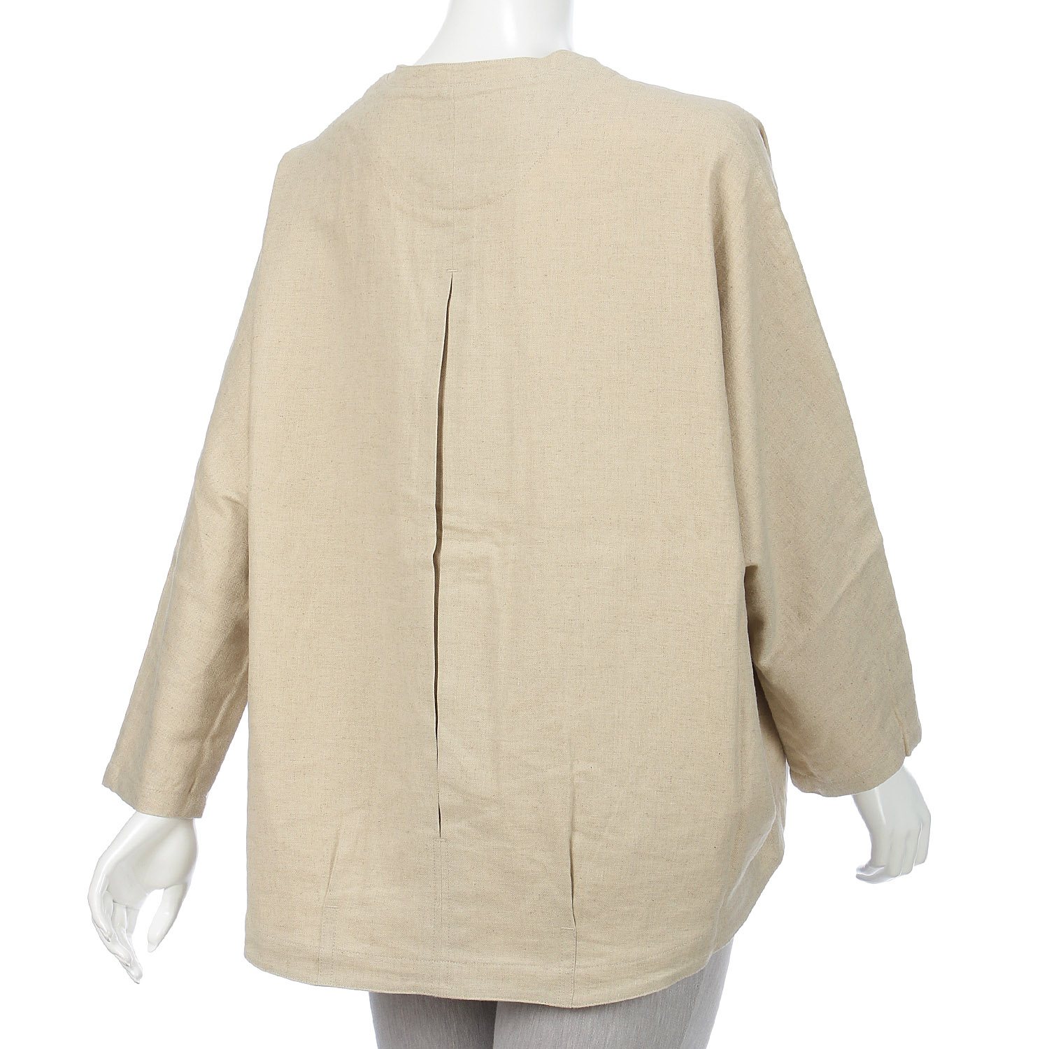 YURK genite van リネンコットンバルーンジャケット - 画像9
