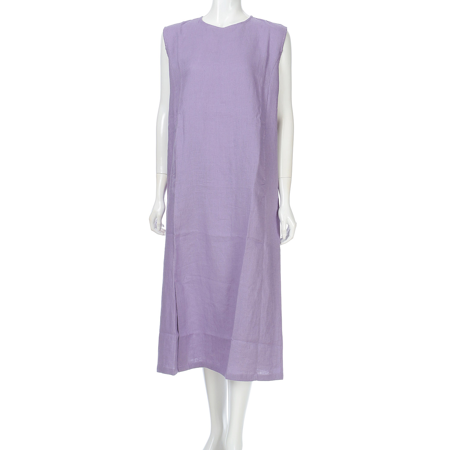 【Insta Live】YARRA リトアニアリネンノースリーブワンピース - 画像19