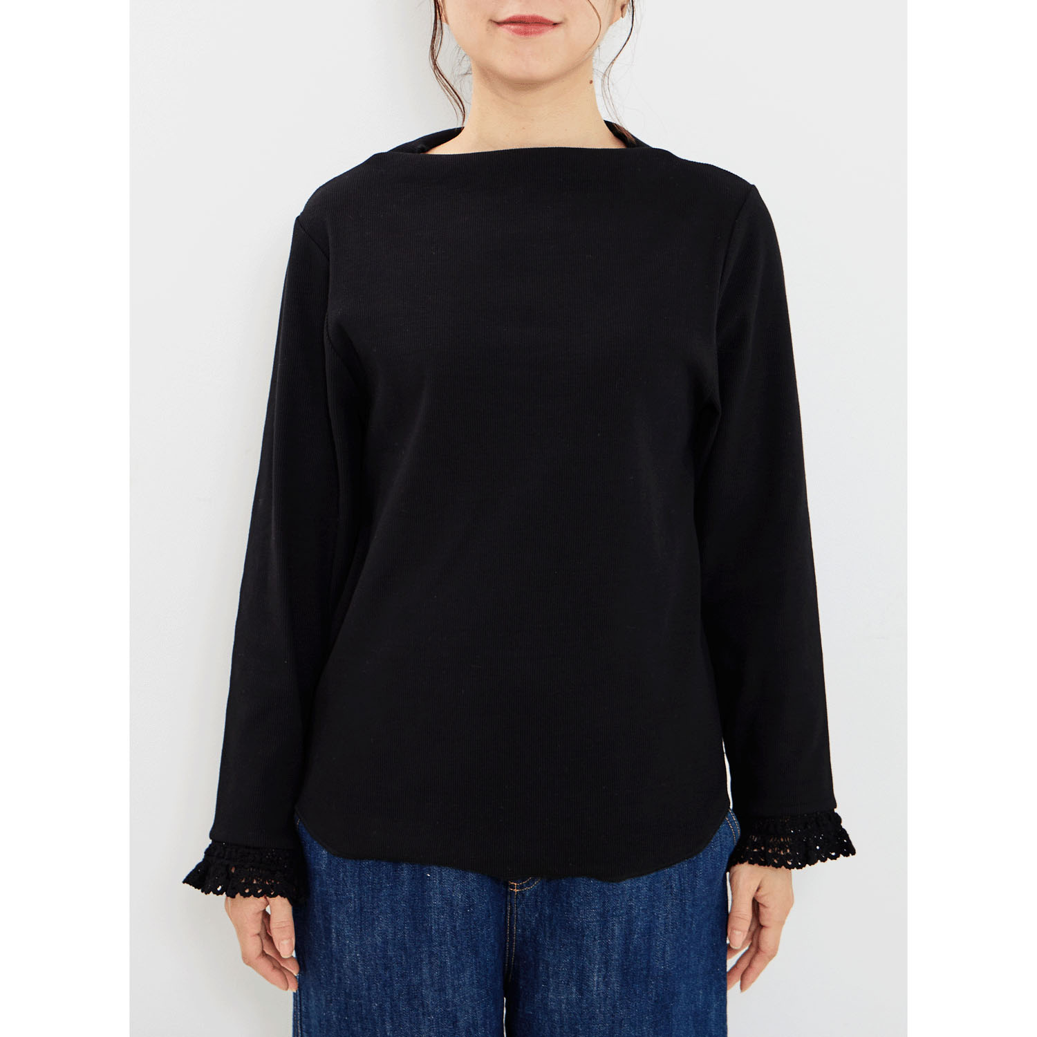 YURK genite van レースコンビカットソー