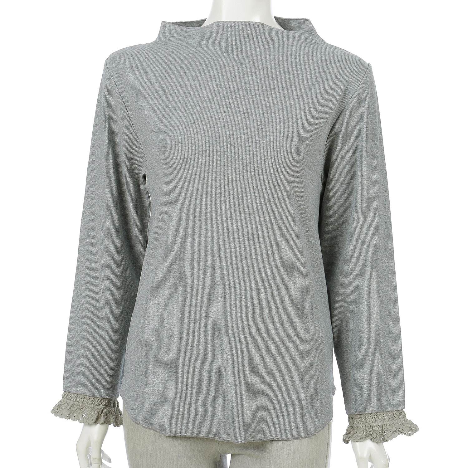 YURK genite van レースコンビカットソー