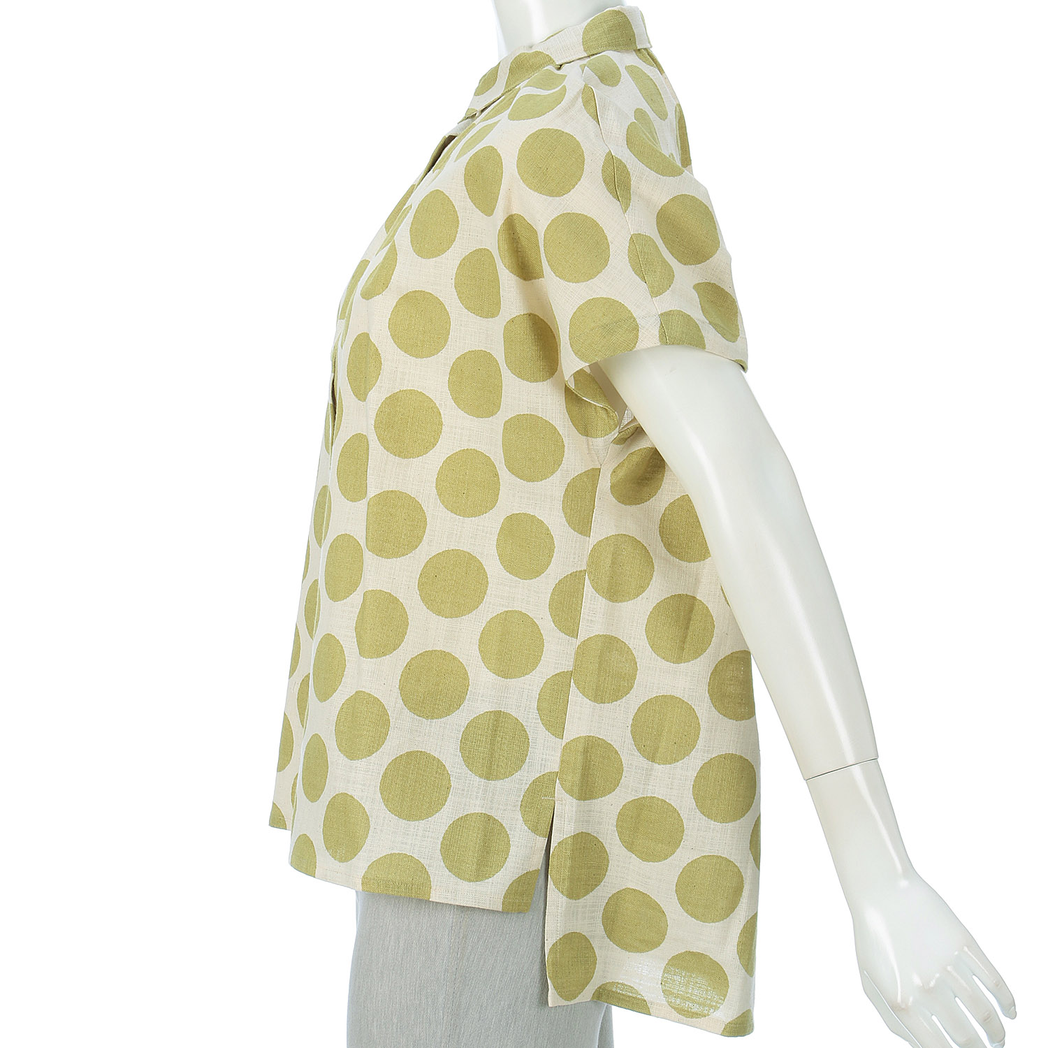 ciroc チビ襟ギャザーブラウス - 画像14