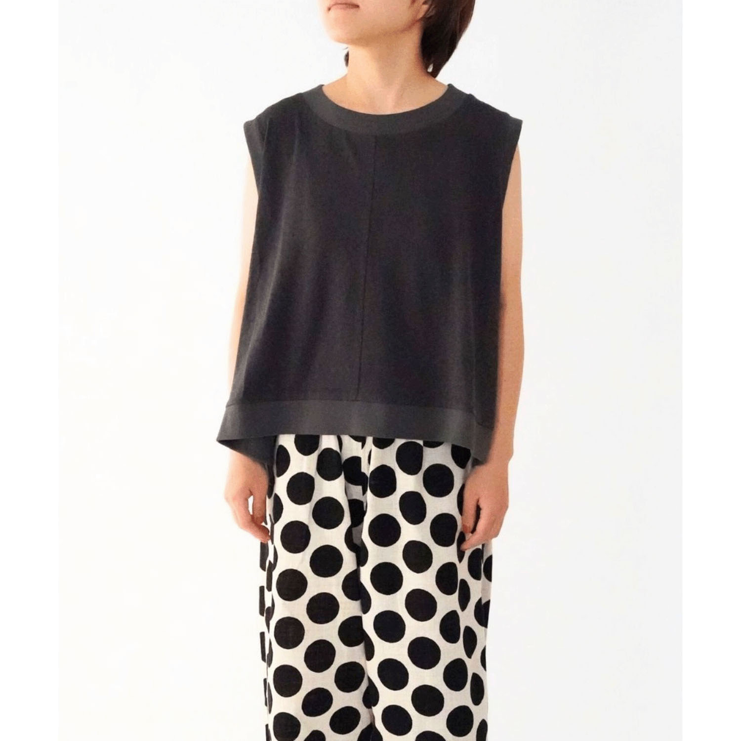 ciroc ラフコット天竺ベスト - 画像3