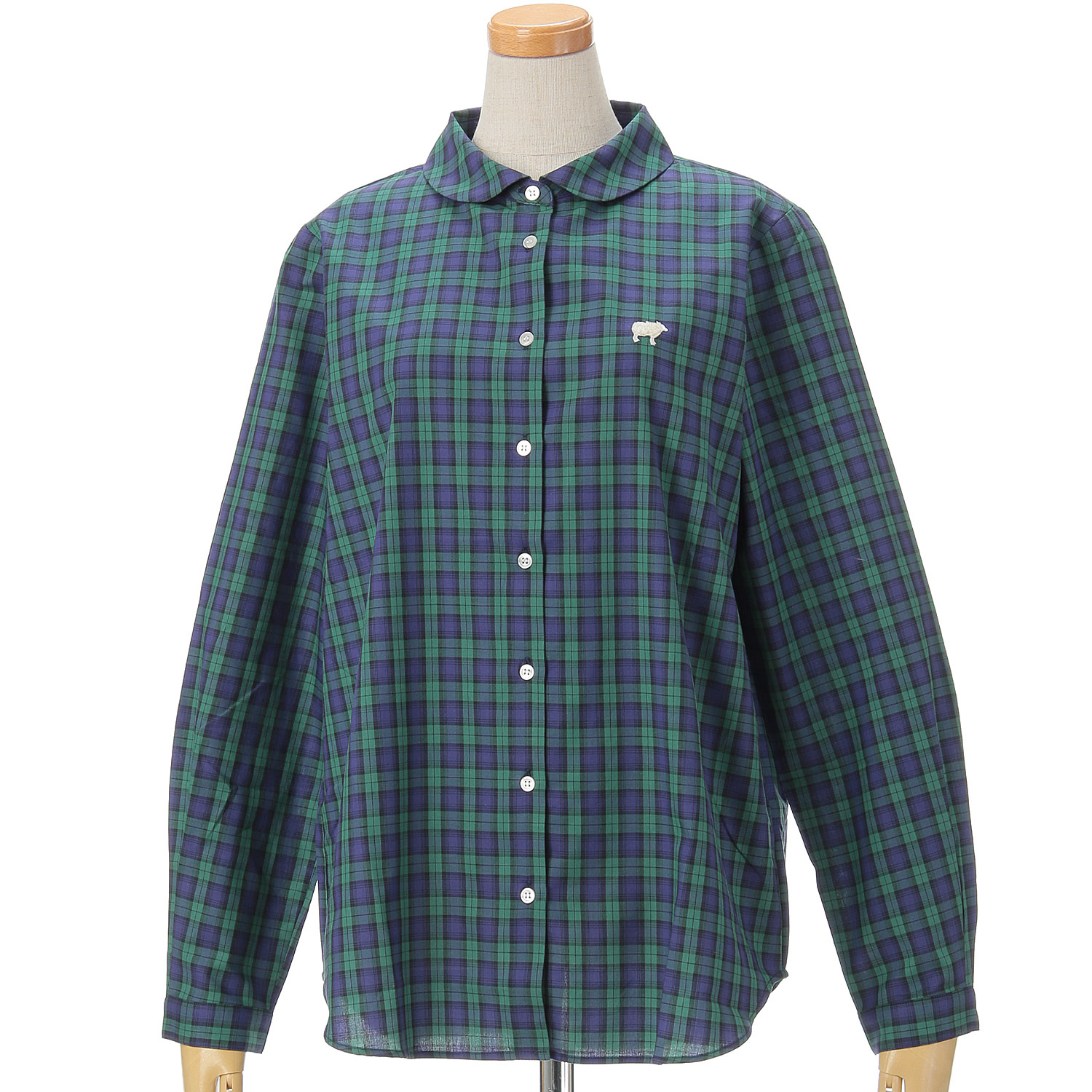 Parkes ラウンドカラーレギュラーシャツ