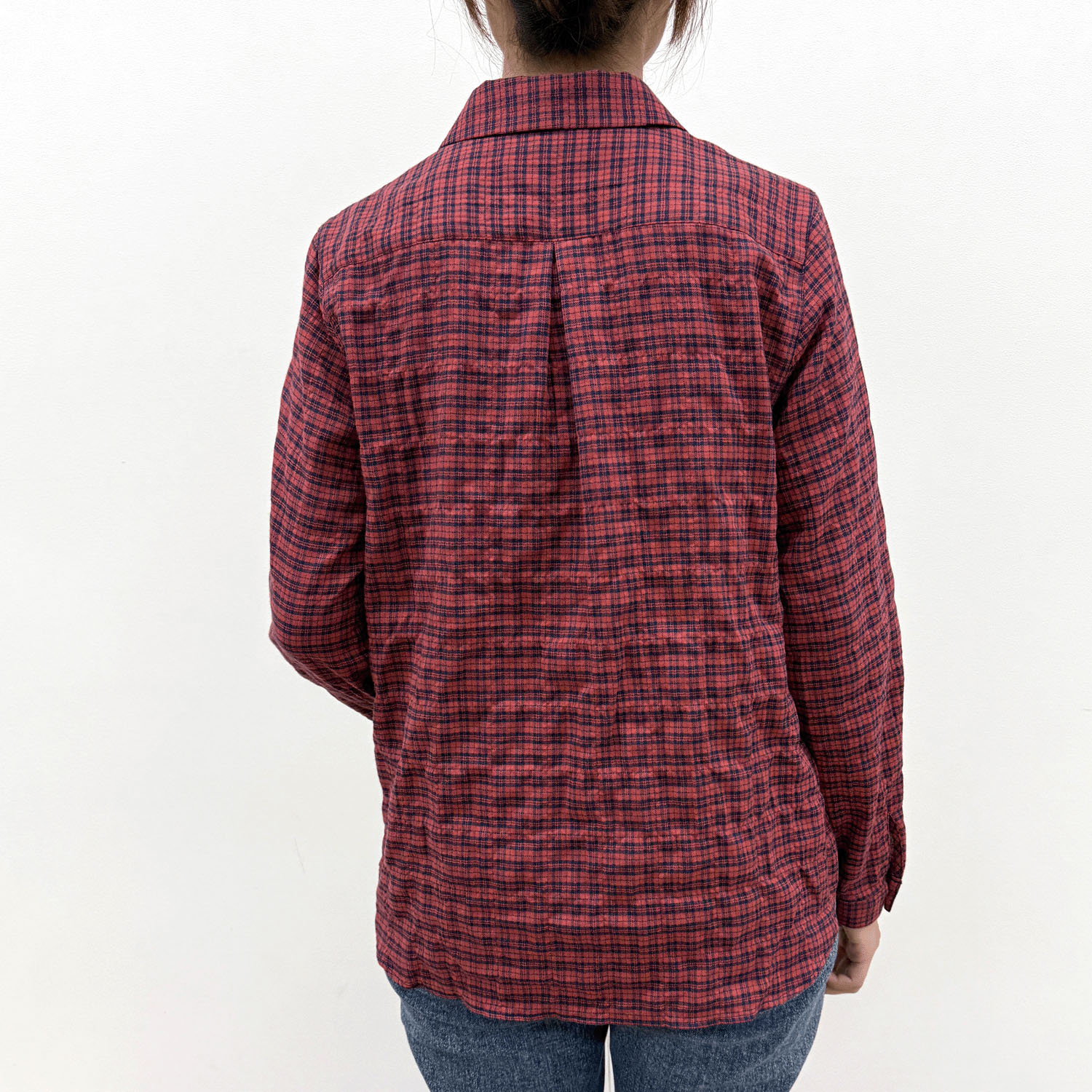 Parkes ヘリンボーンシャーリングチェックシャツ - 画像7