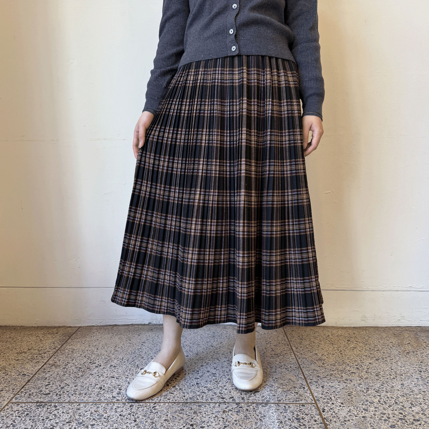 【Insta Live】J．Sloane プリーツチェックスカート