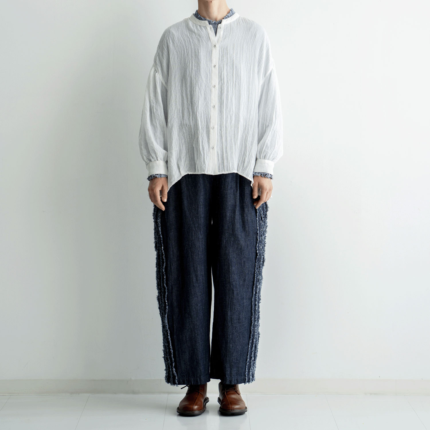 【Insta Live】ista－ire 6．5oz甘撚りデニム サイドテープパンツ - 画像12