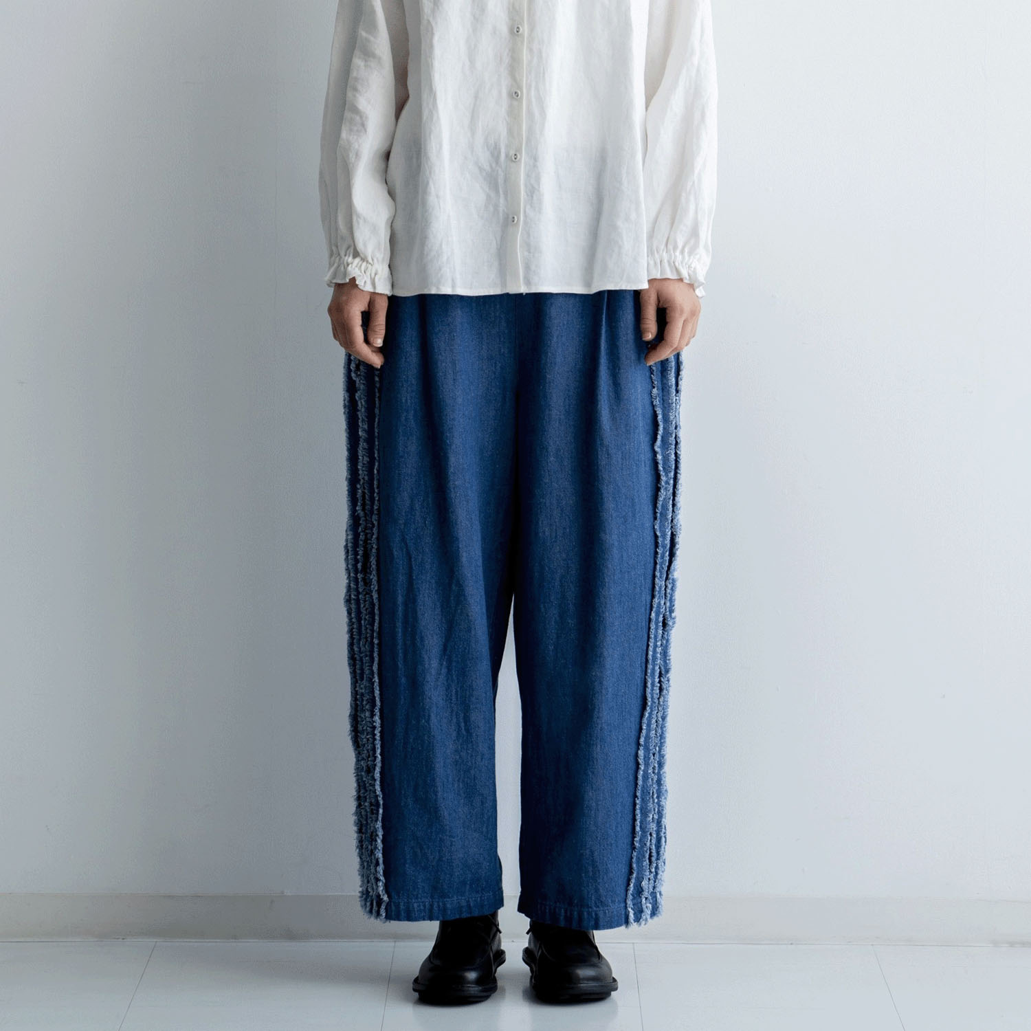 【Insta Live】ista－ire 6．5oz甘撚りデニム サイドテープパンツ - 画像4