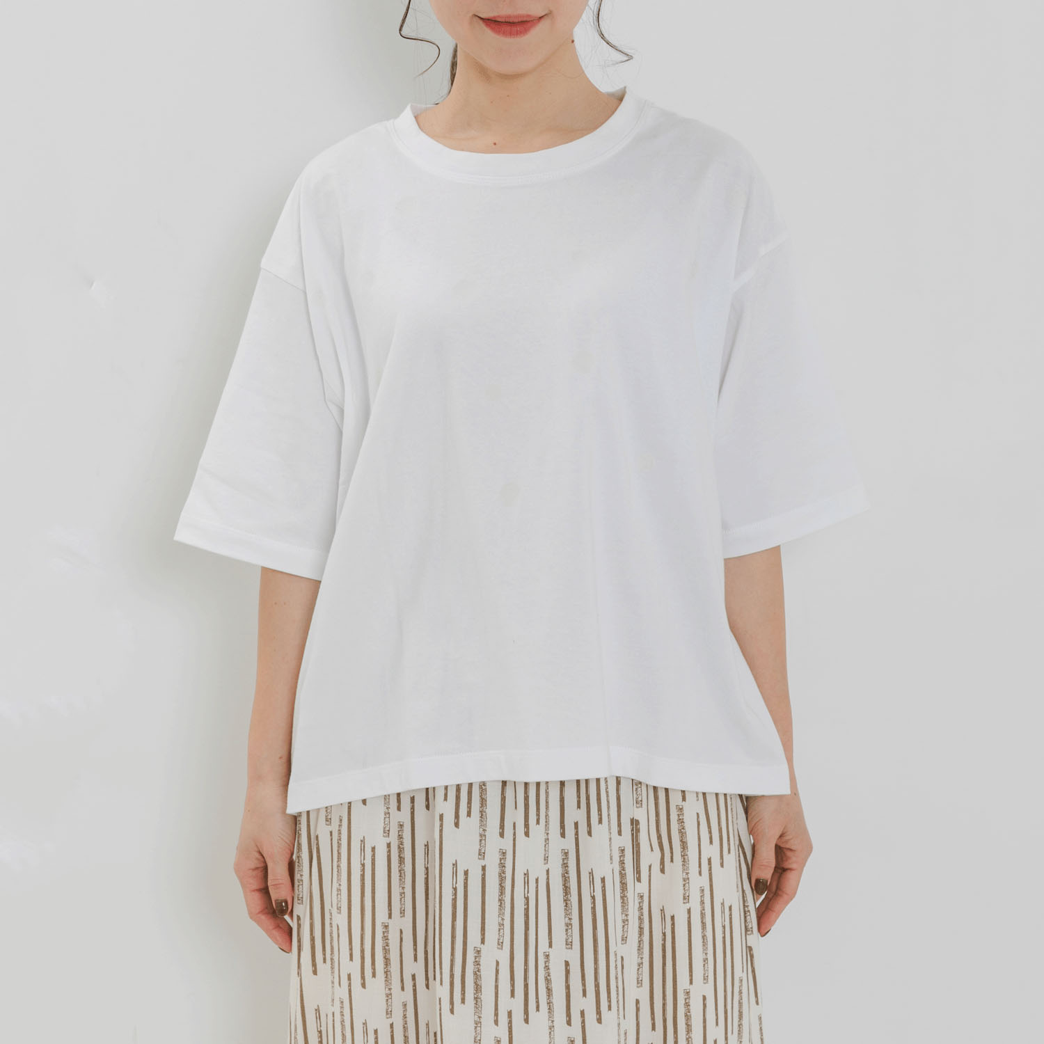 【Insta Live】YURK geniet van フロッキードットプリントT