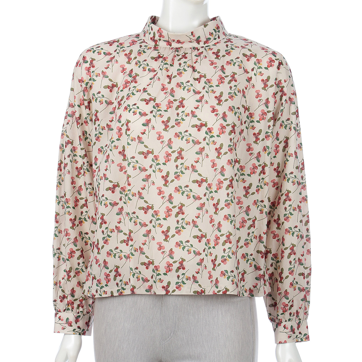 J．Sloane LIBERTYロールカラーブラウス