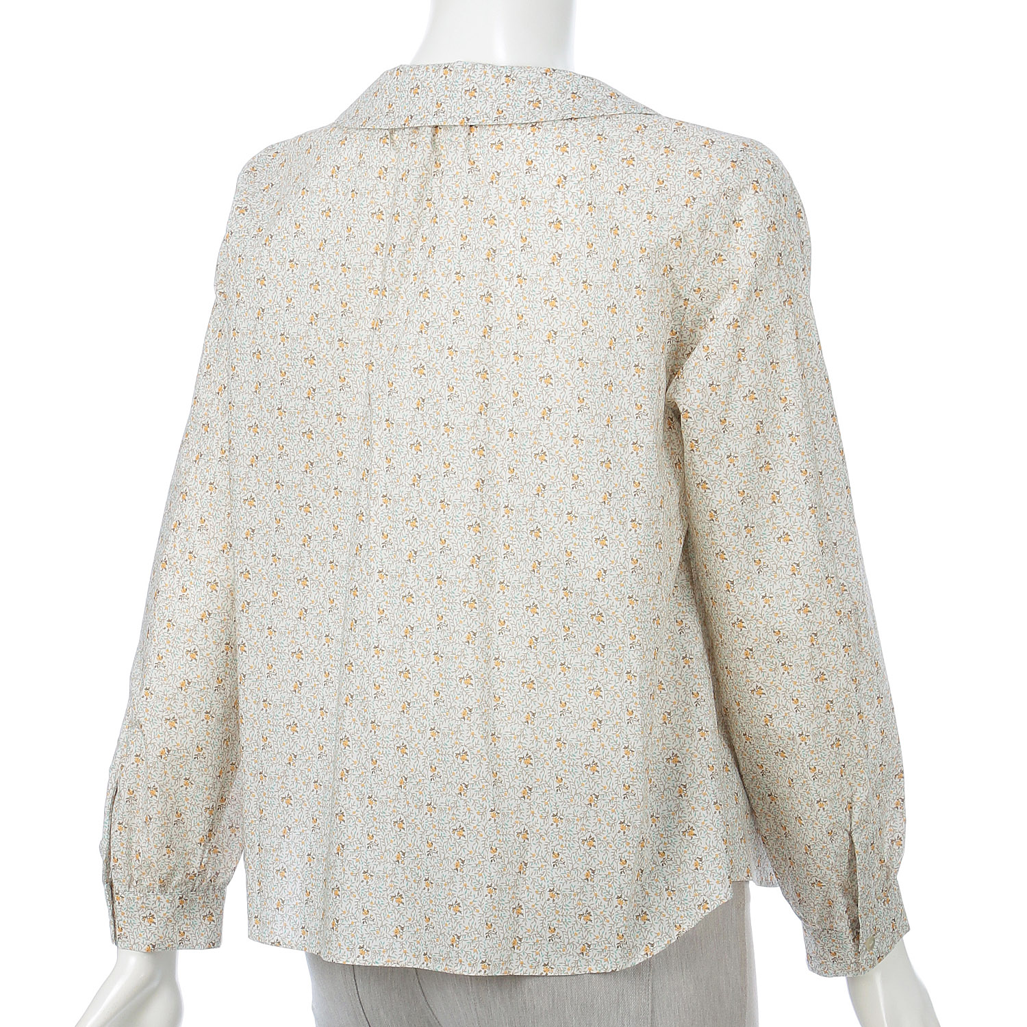 Parkes LIBERTYフラットカラーギャザーブラウス - 画像2