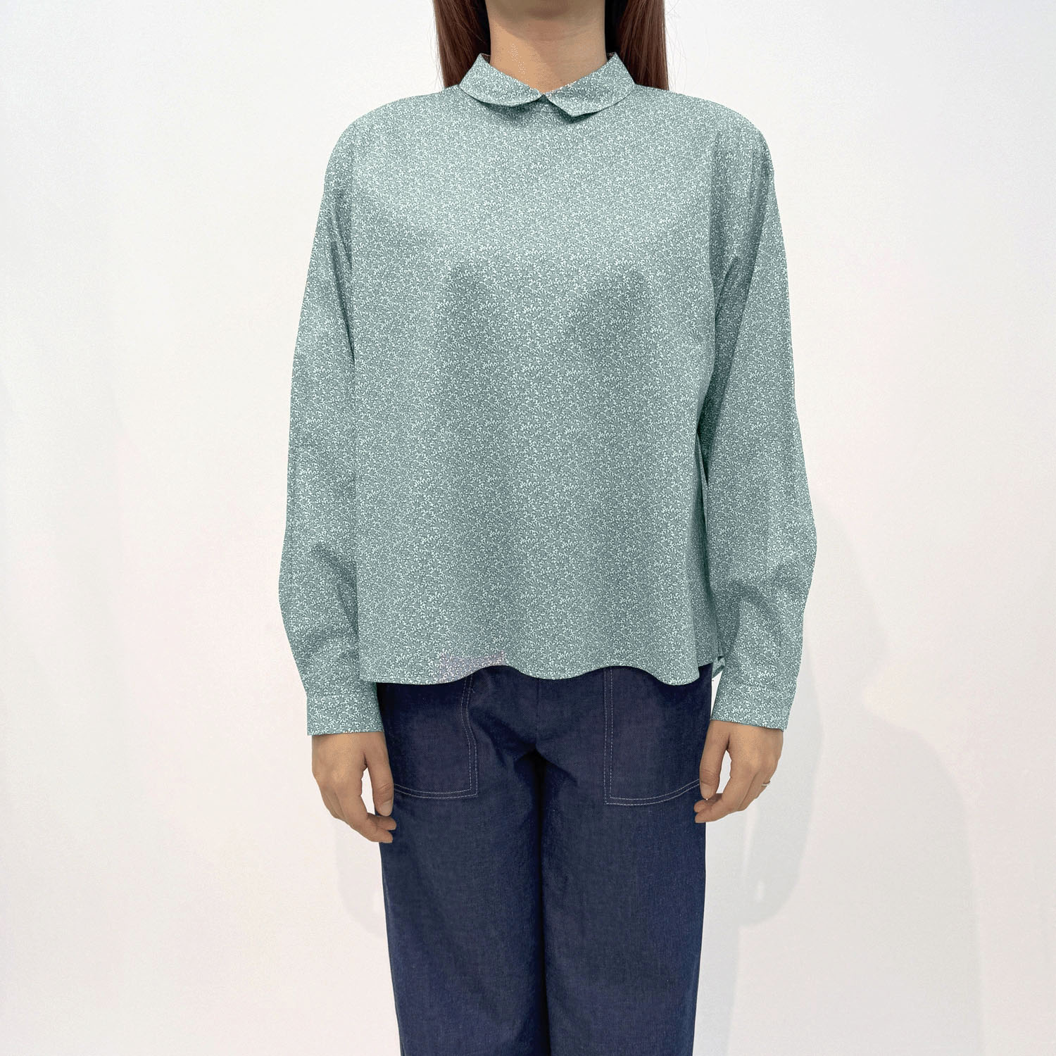 Parkes LIBERTYフレアプルオーバーブラウス - 画像2