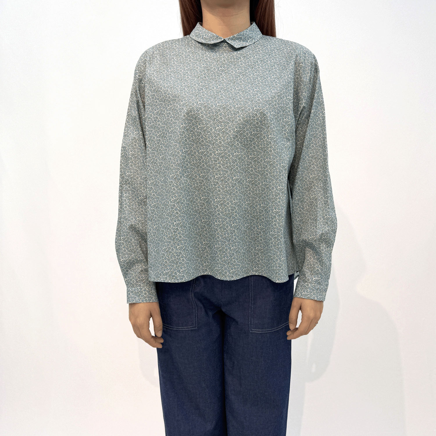 Parkes LIBERTYフレアプルオーバーブラウス