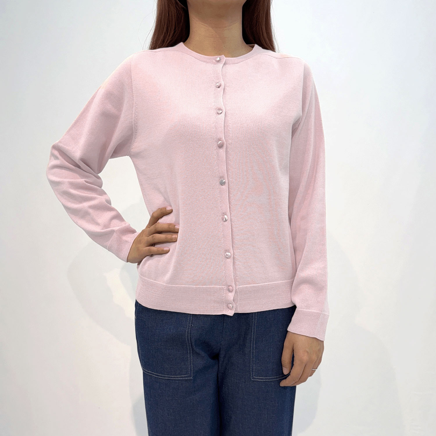 J．Sloane リバティくるみ釦カーディガン - 画像3