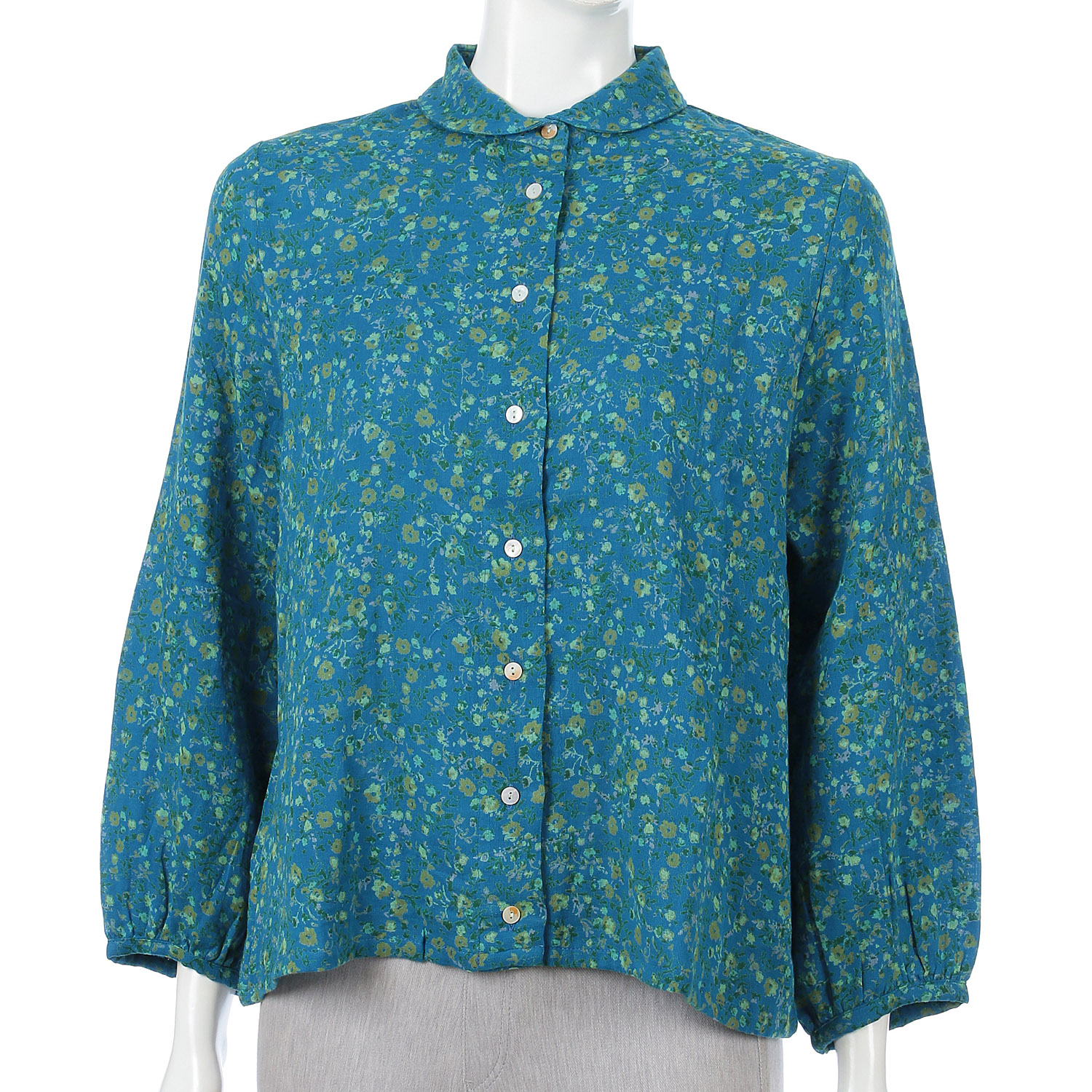 東京かんかん 小花柄コットンダブルガーゼブラウス - 画像7