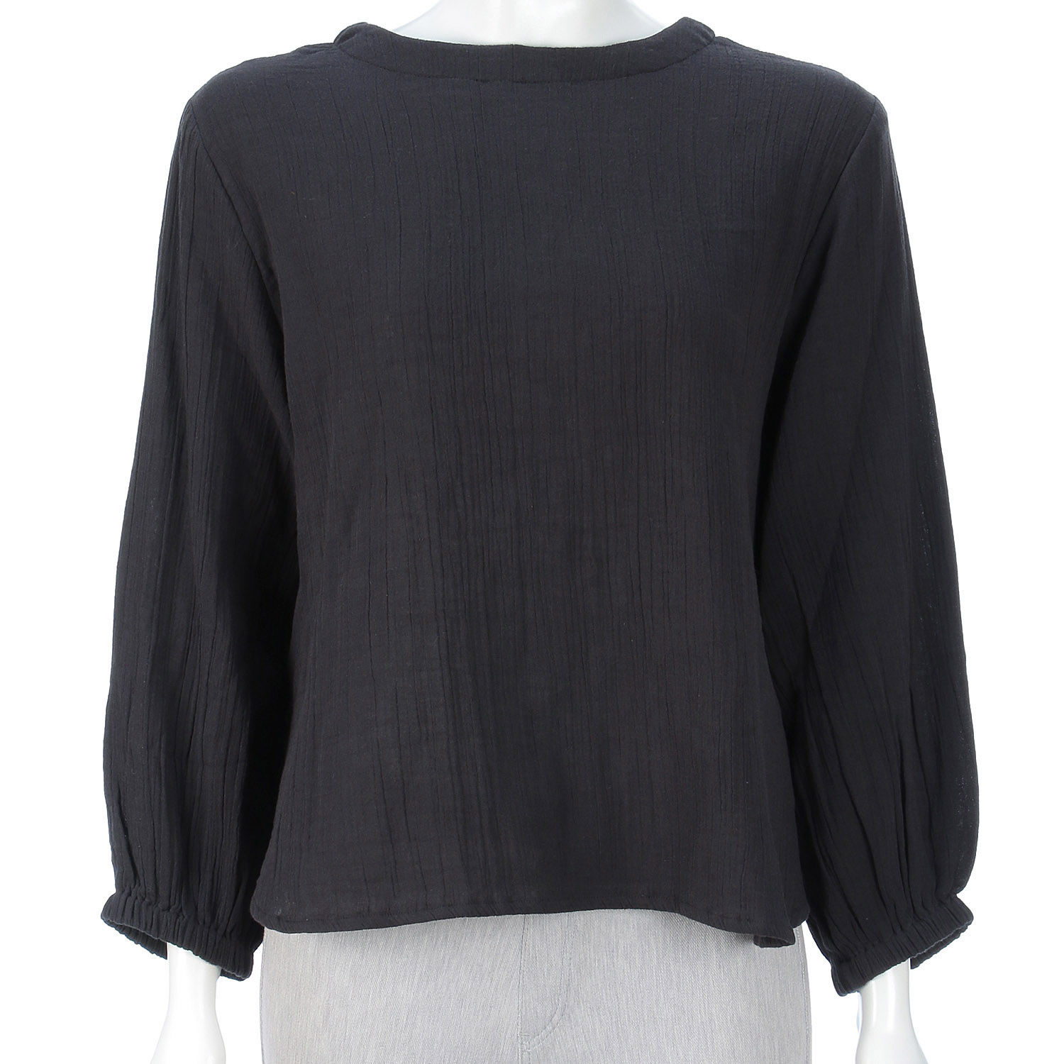 東京かんかん ふんわりダブルガーゼクレープ2Wブラウス - 画像5