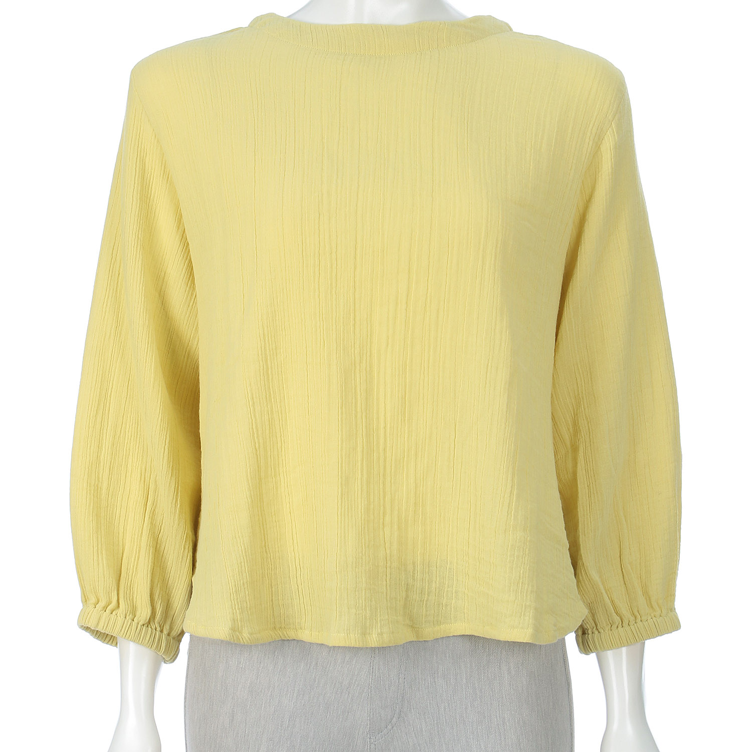 東京かんかん ふんわりダブルガーゼクレープ2Wブラウス - 画像7