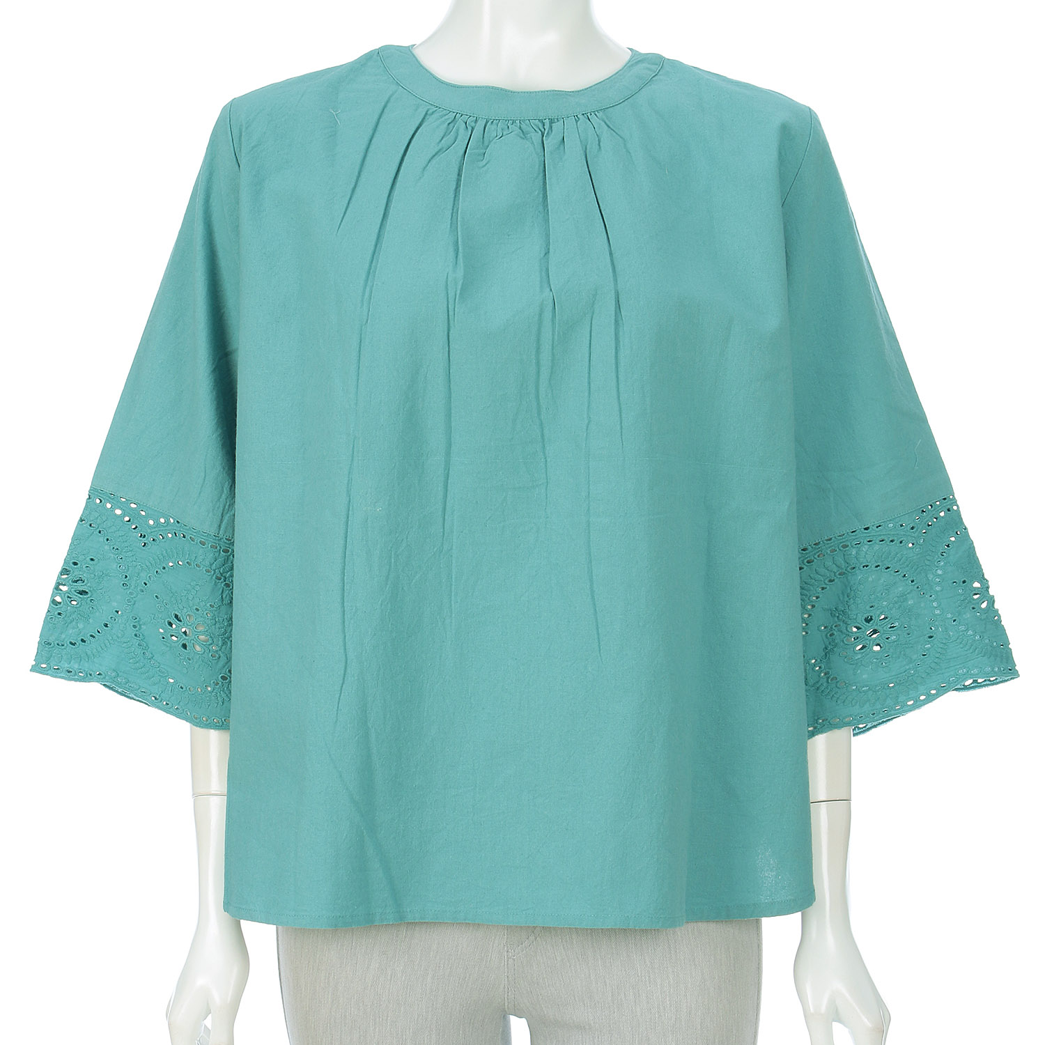 東京官官 ふんわりダブルガーゼクレープ2Wブラウス - 画像8