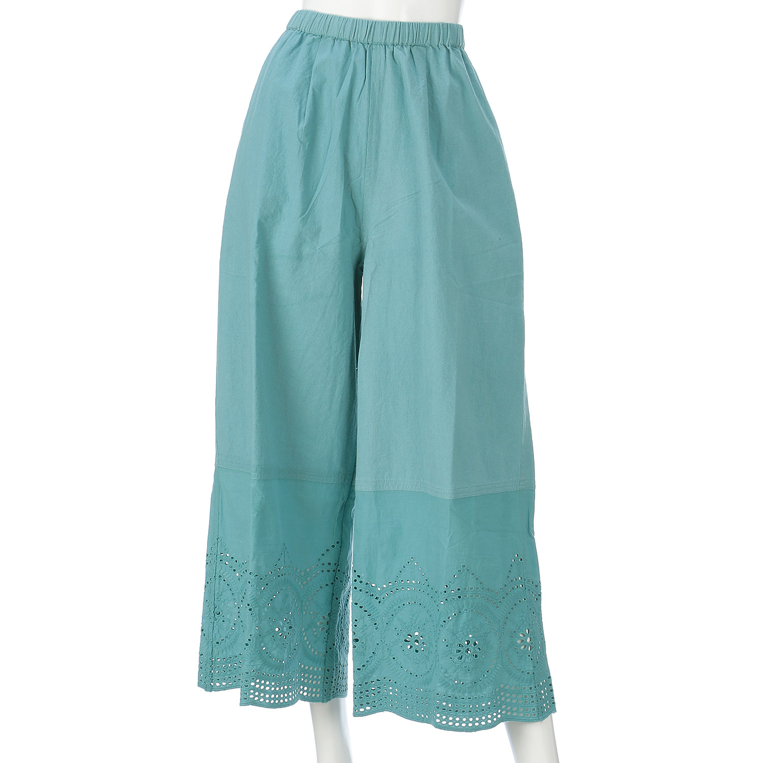 東京かんかん 縁がかわいい刺繍コットンパンツ - 画像7