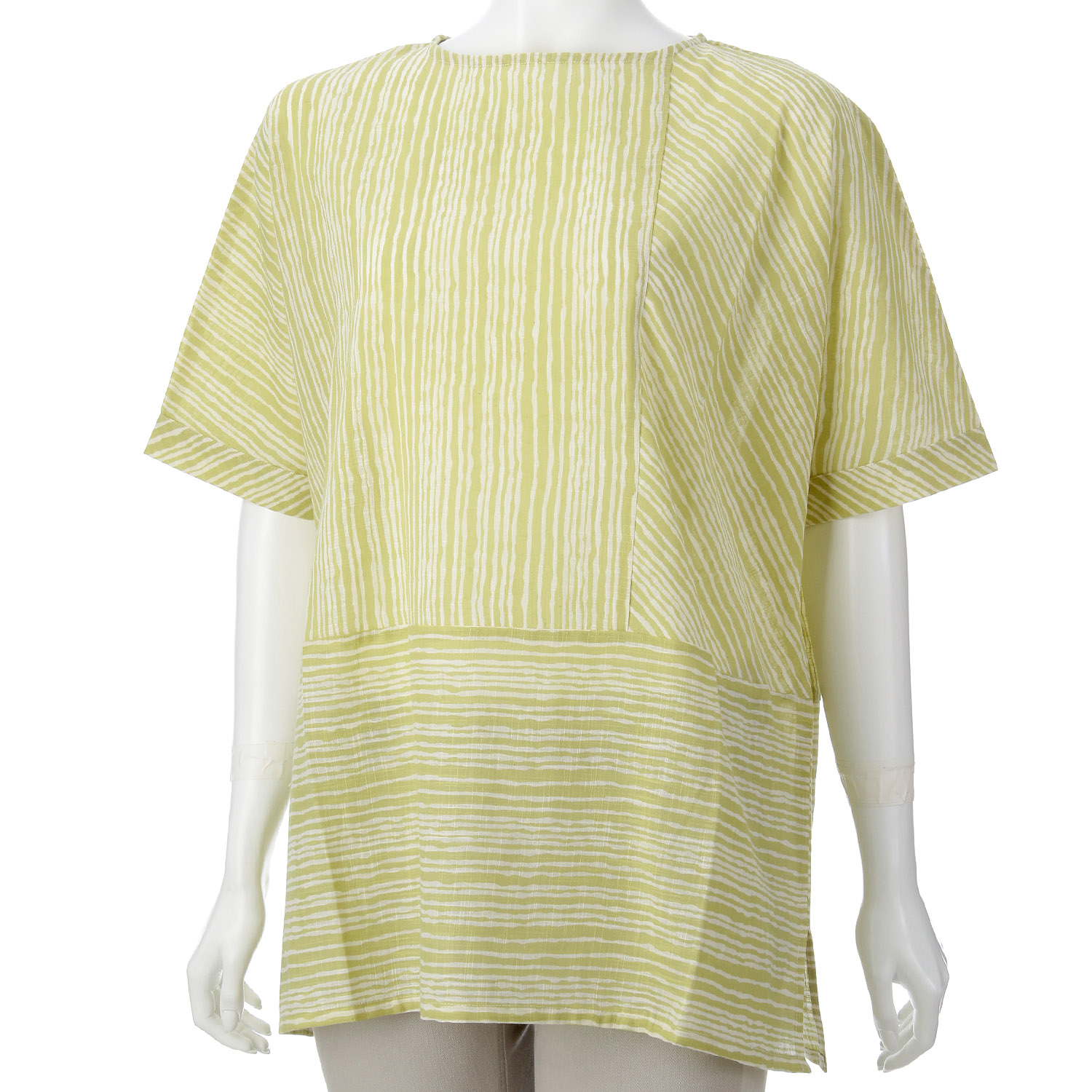 東京かんかん artipur ゆれるストライププリントコットンチュニック - 画像5