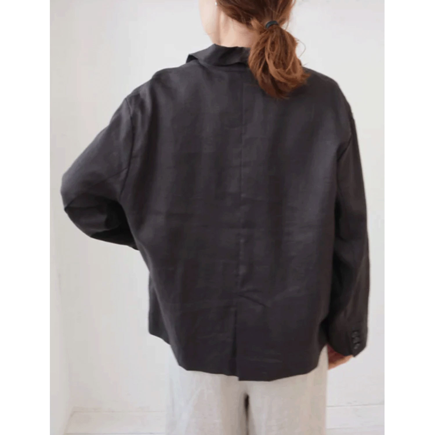 doux bleu リネンワイドジャケット - 画像8