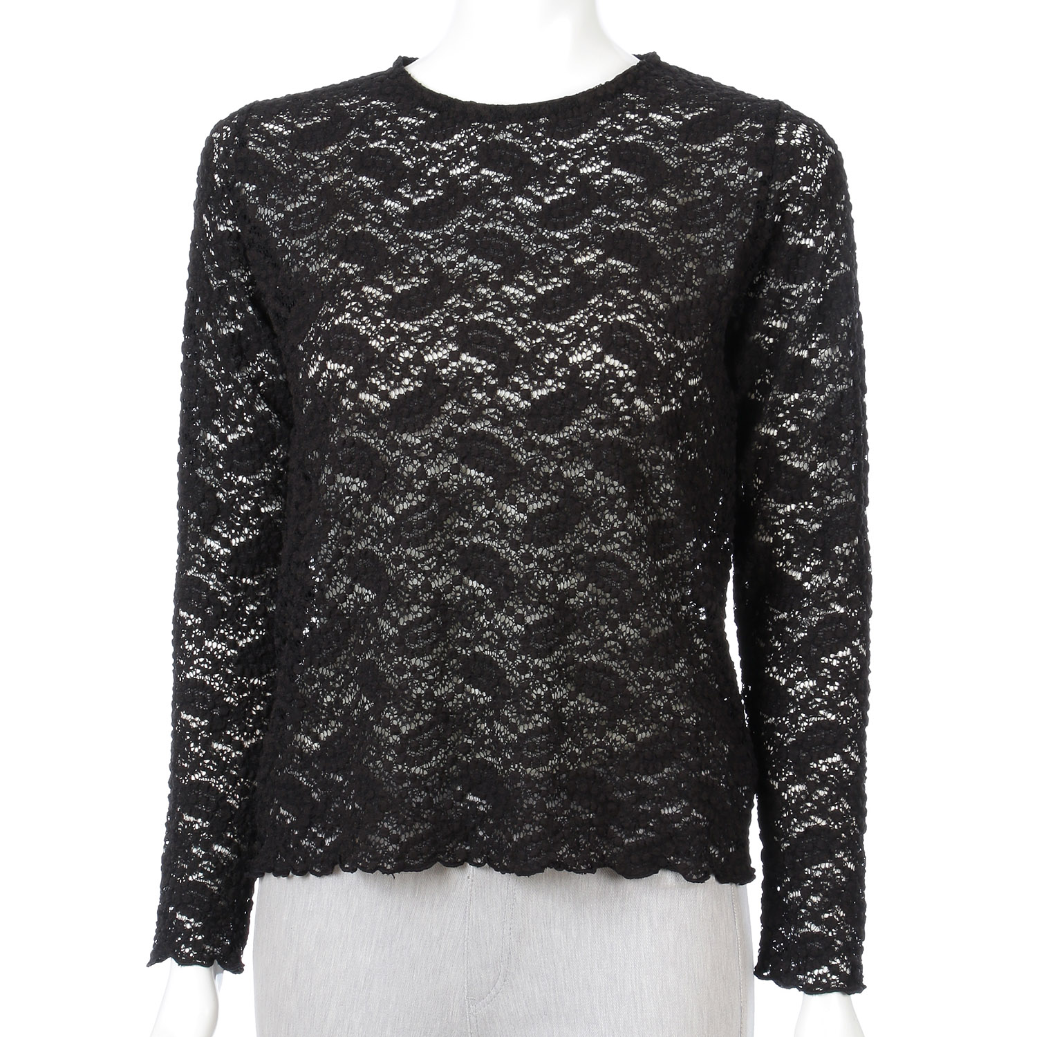 doux bleu コットンナイロンレースプルオーバー - 画像8