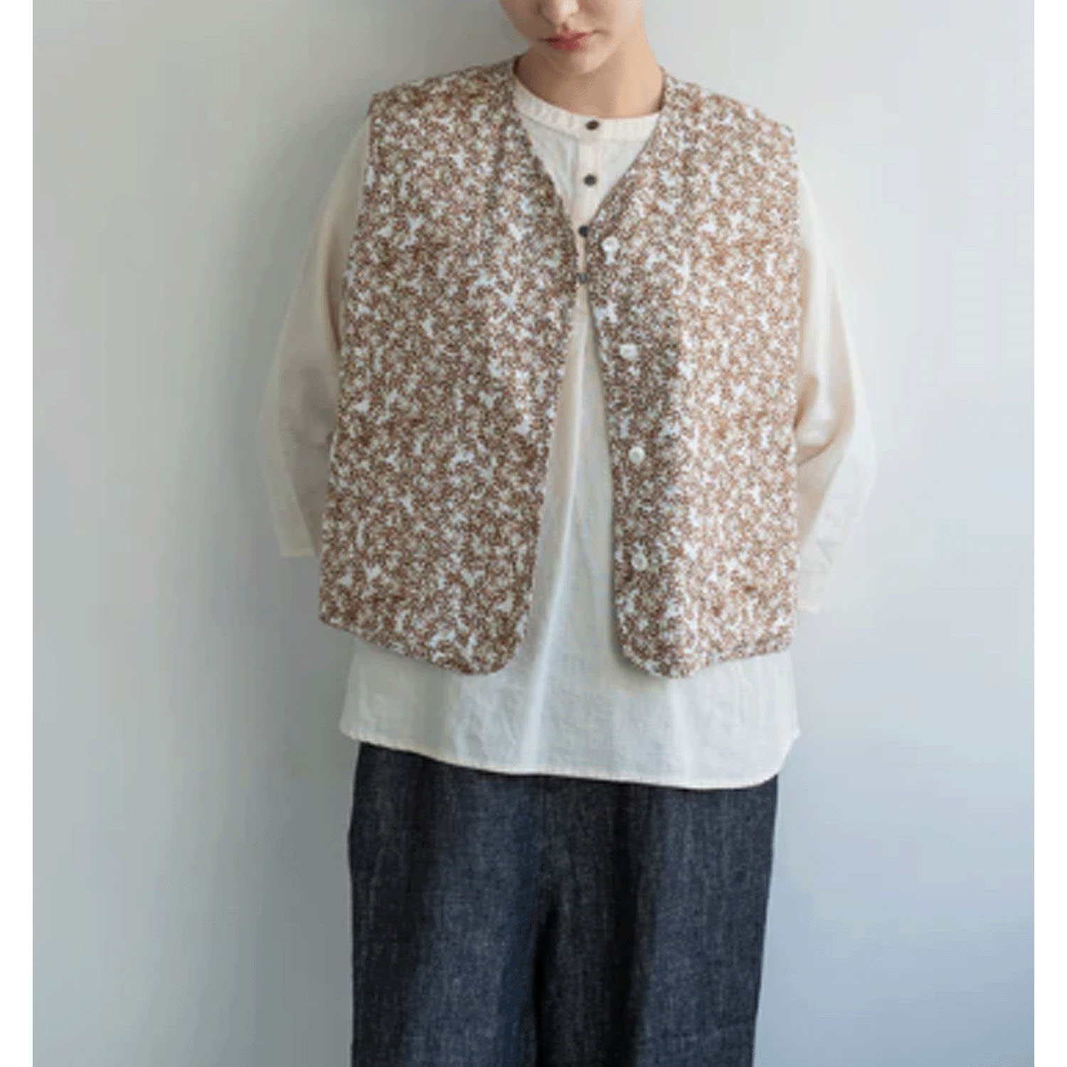 YARRA ライトキルトプリントベスト - 画像3