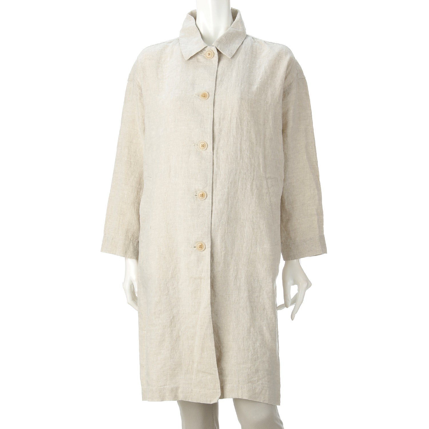 YARRA ナチュラルリネンコート - 画像12