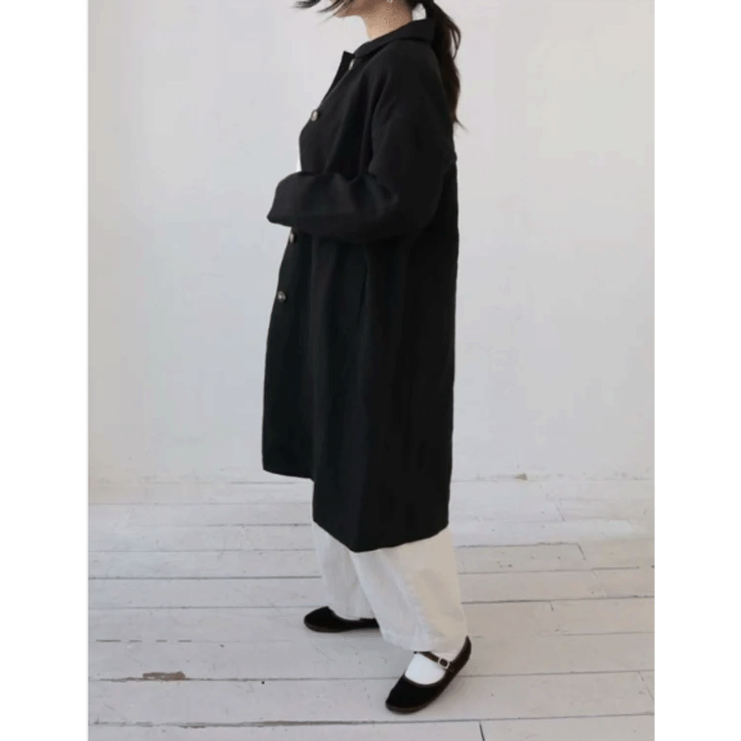 YARRA ナチュラルリネンコート - 画像5