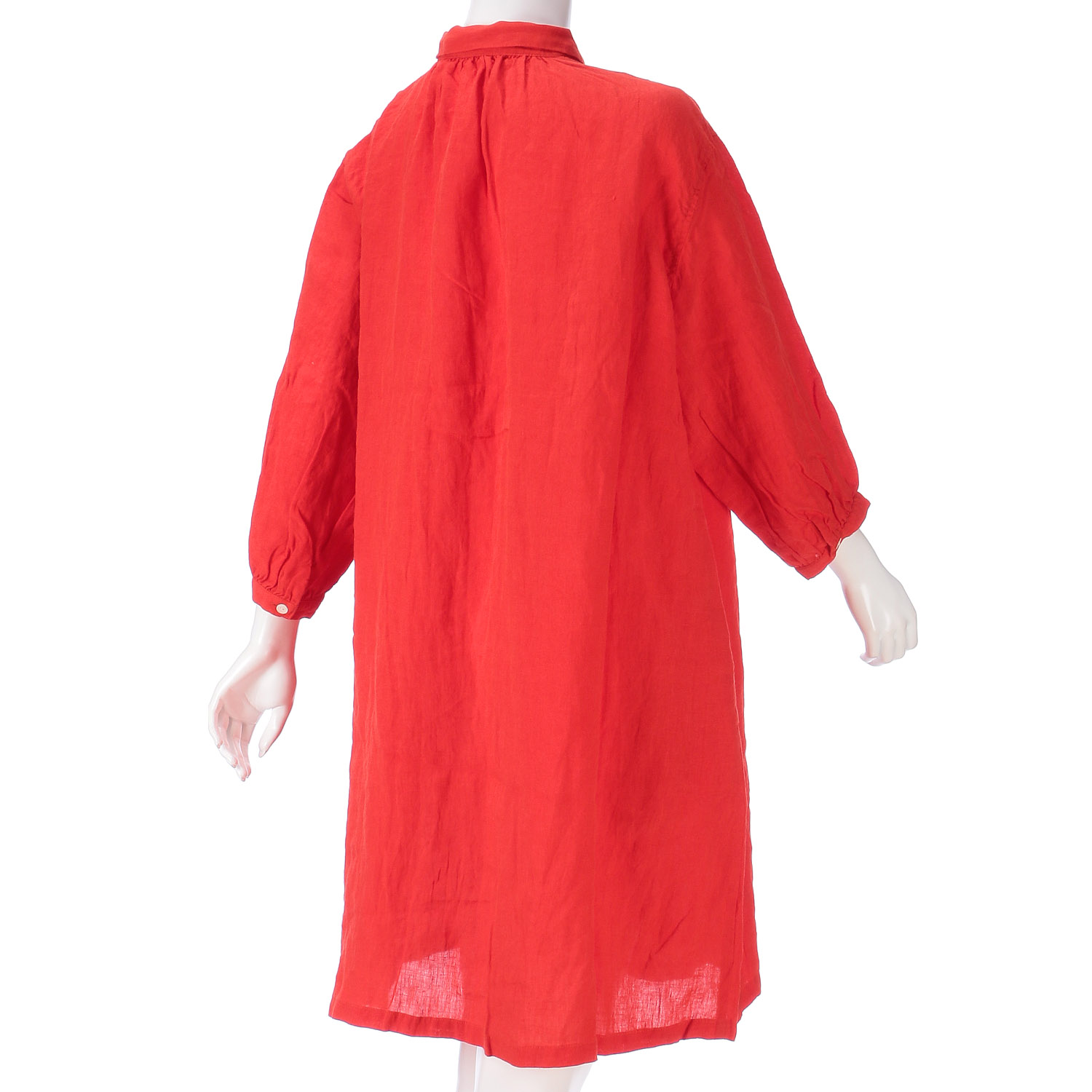 YARRA エアリーリネンギャザーワンピース - 画像6