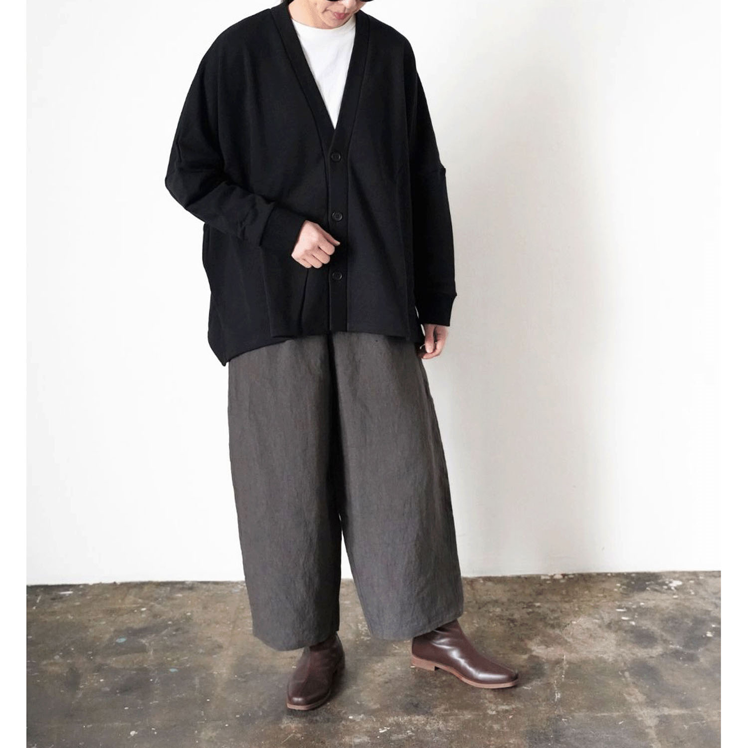 ciroc コーマ裏毛カーディガン - 画像5