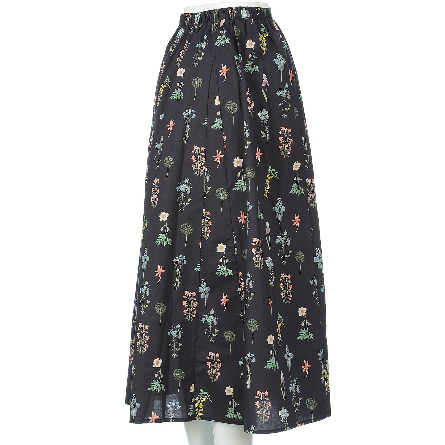 YURK genite van フラワープリントタックスカート - 画像3