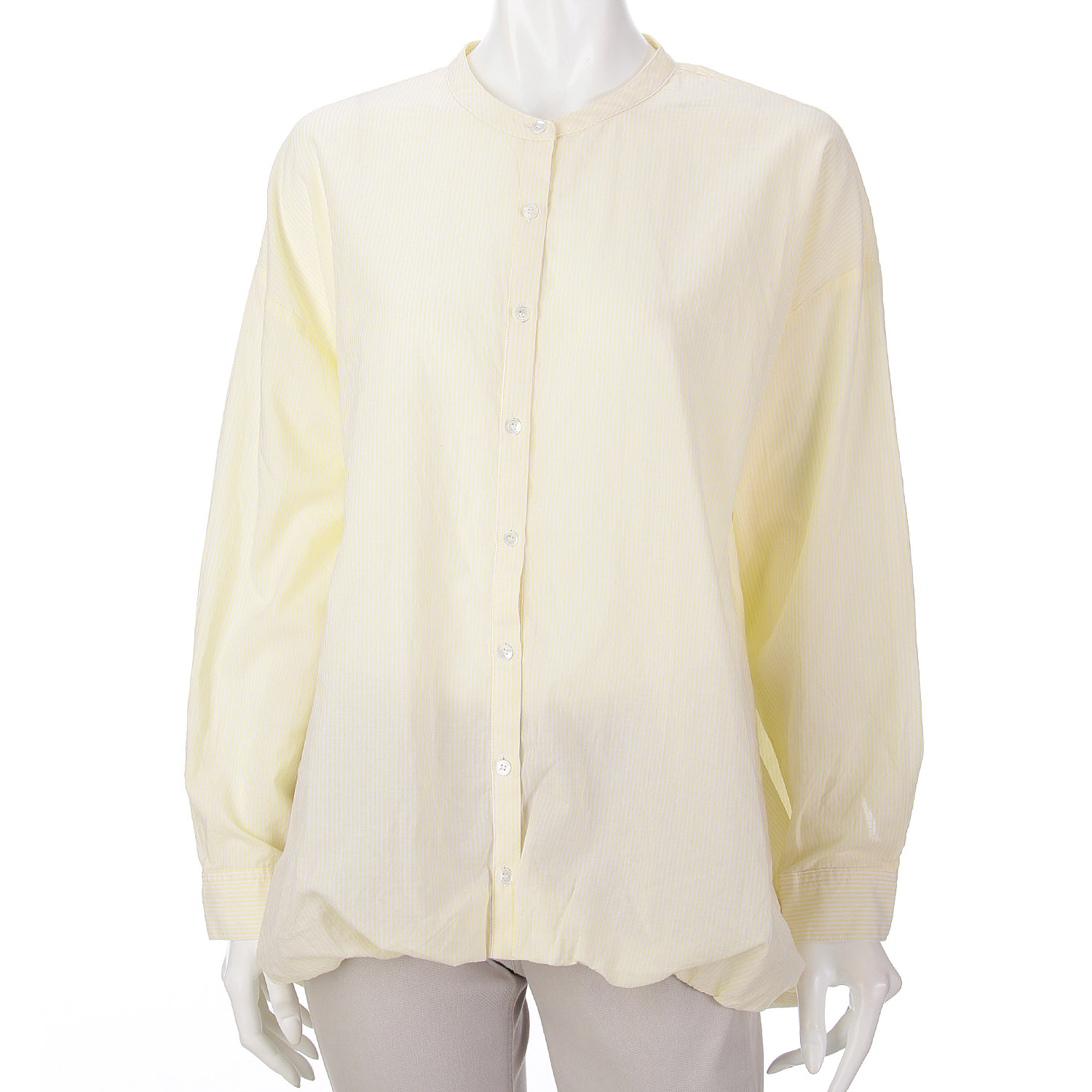 ista－ire シアーストライプ裾バルーンブラウス - 画像7