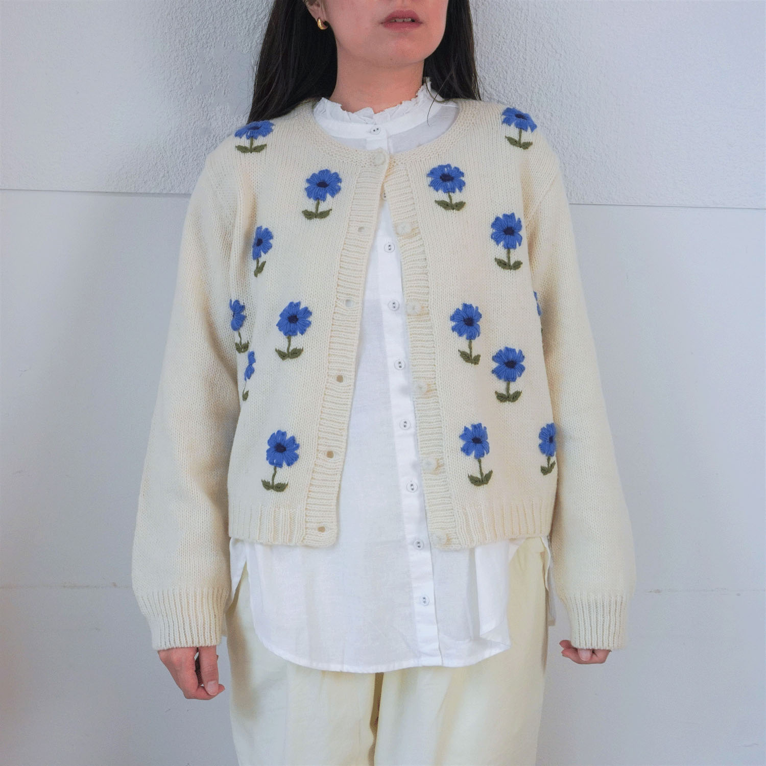 ESTELLE 花柄カーディガン