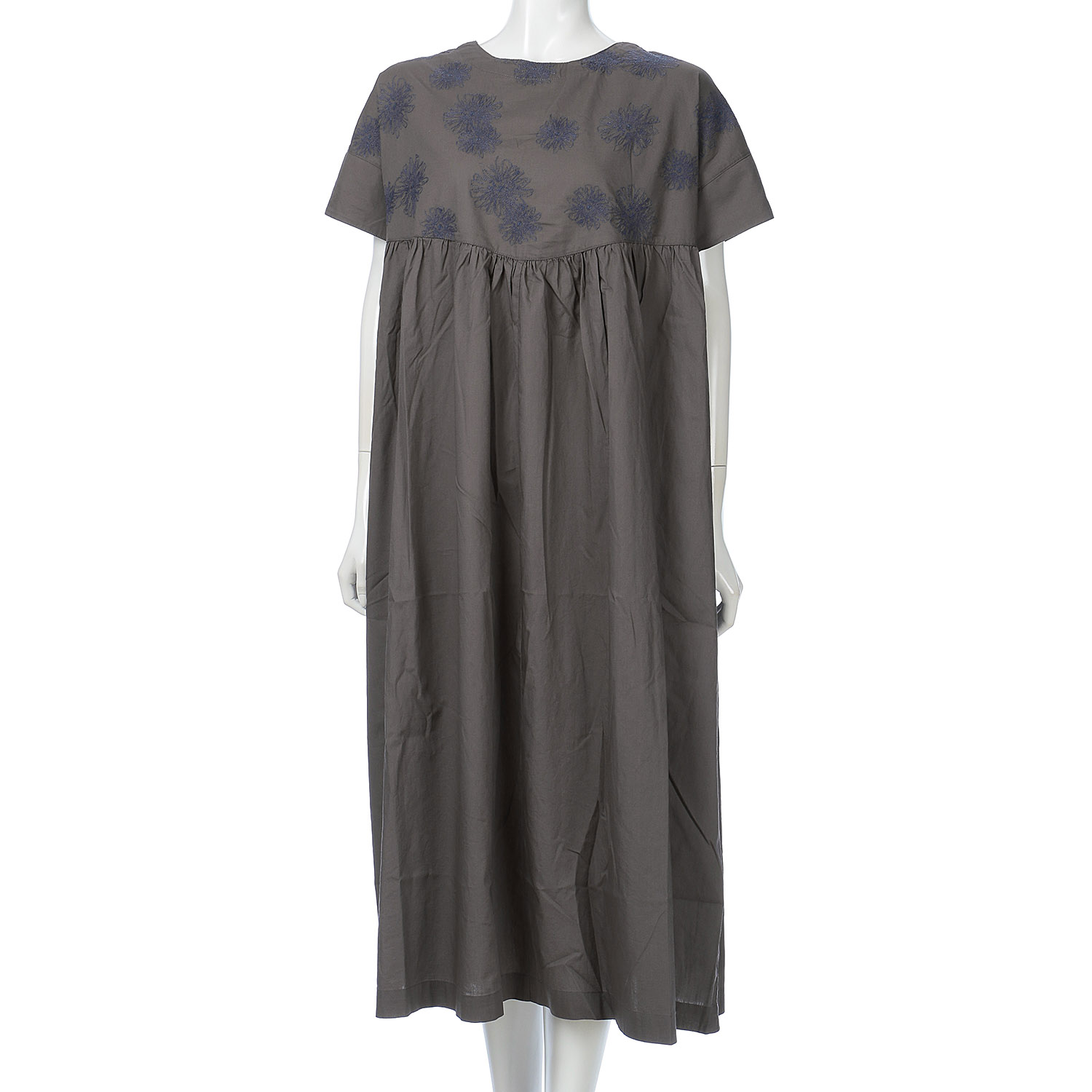 ista－ire ポプリン ダリア刺繍ワンピース - 画像5