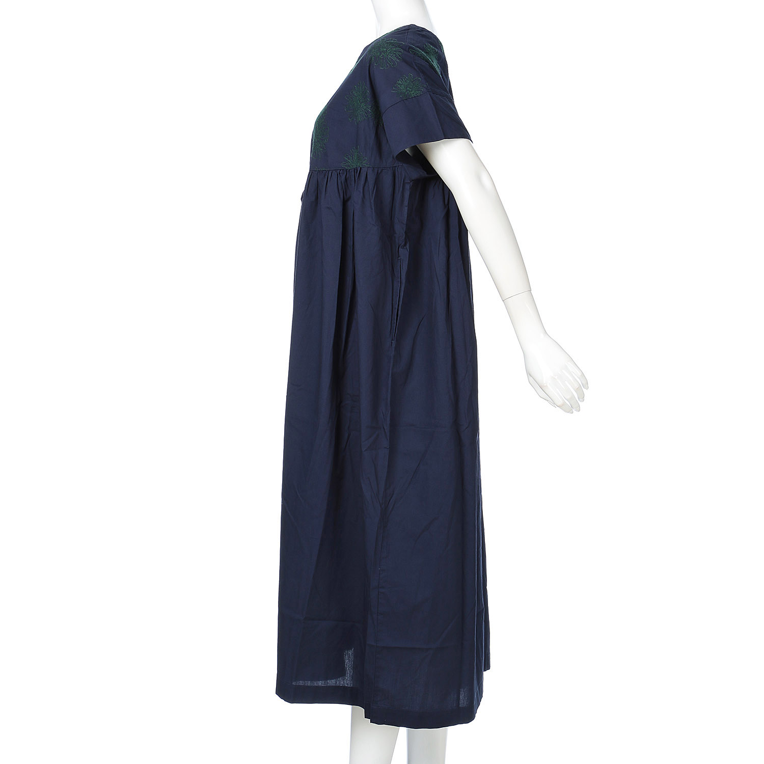 ista－ire ポプリン ダリア刺繍ワンピース - 画像10