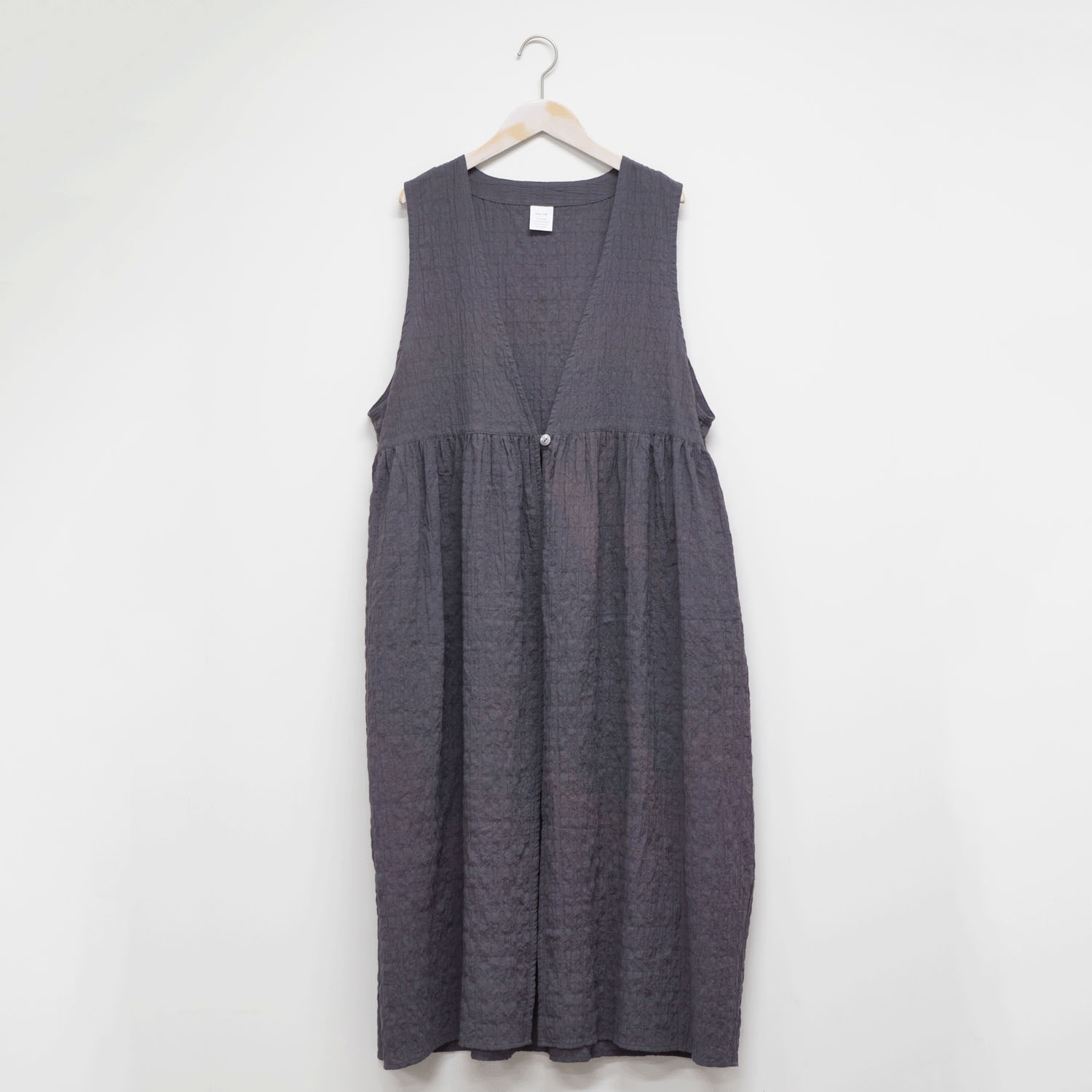 ista－ire シャーリングチェック ジレワンピース - 画像2