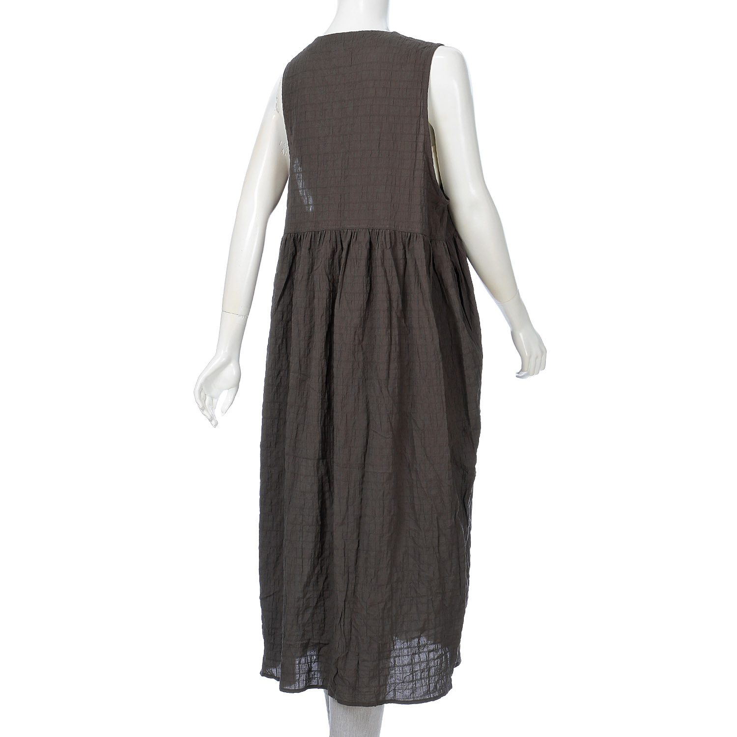 ista－ire シャーリングチェック ジレワンピース - 画像4