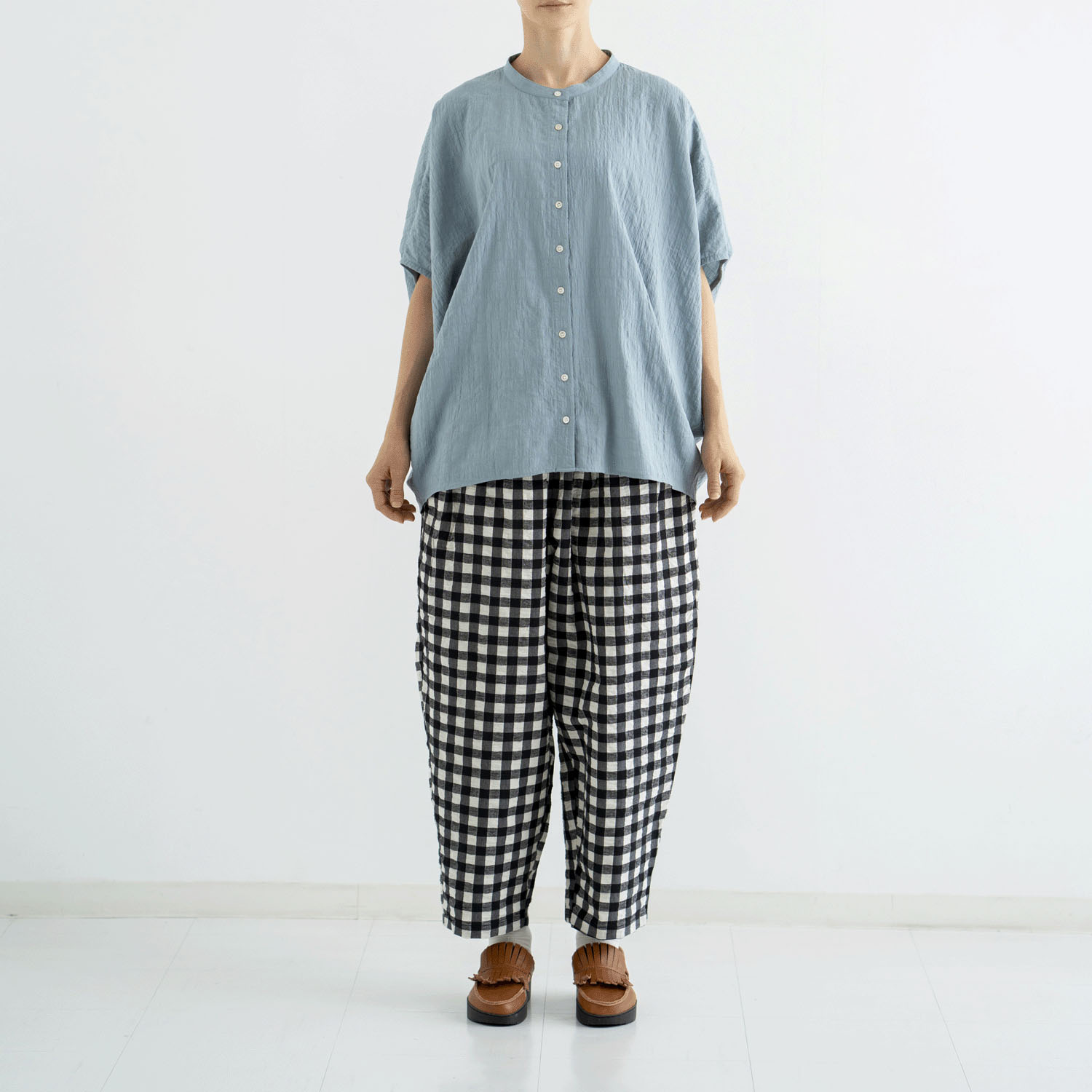 ista－ire ワッシャーチェック istaパンツ - 画像4