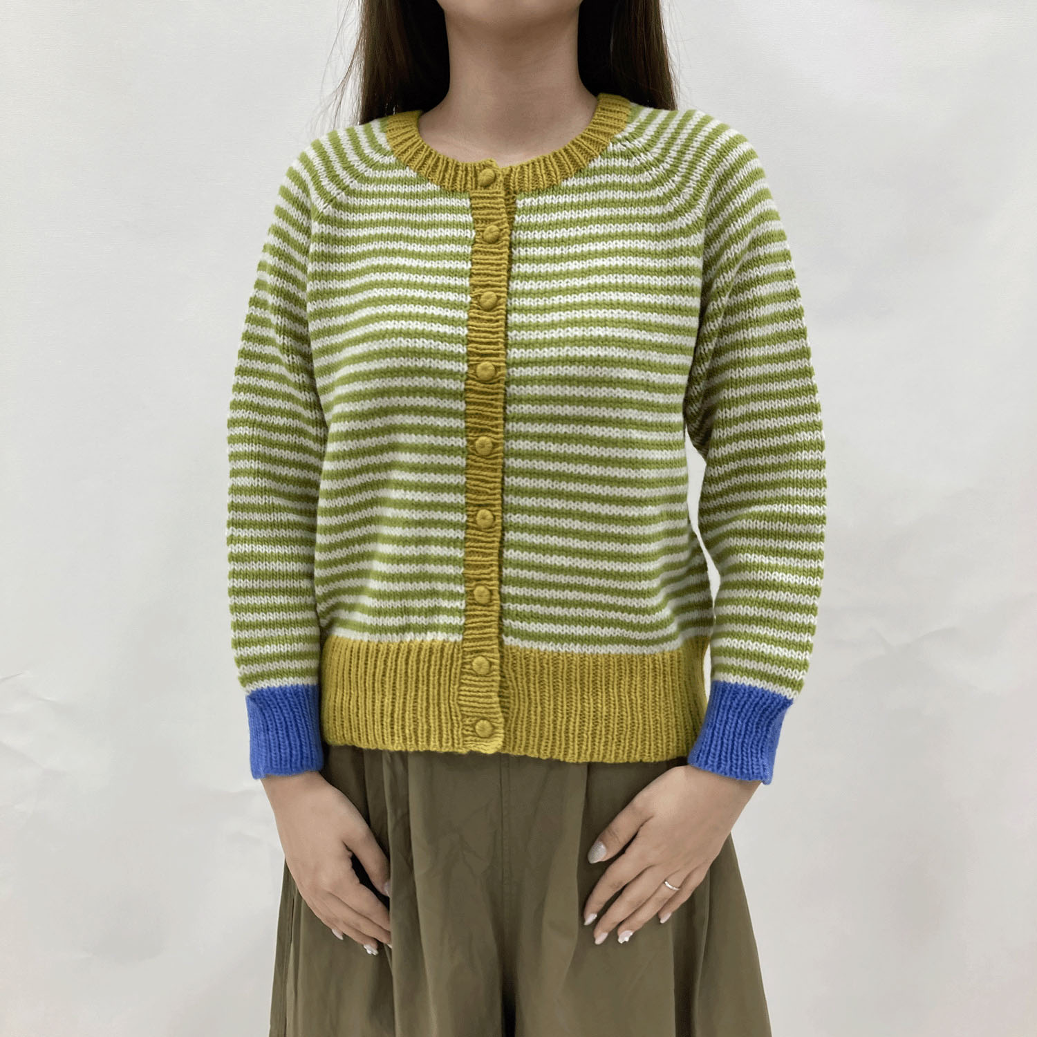 ESTELLE ボーダーカーディガン - 画像3