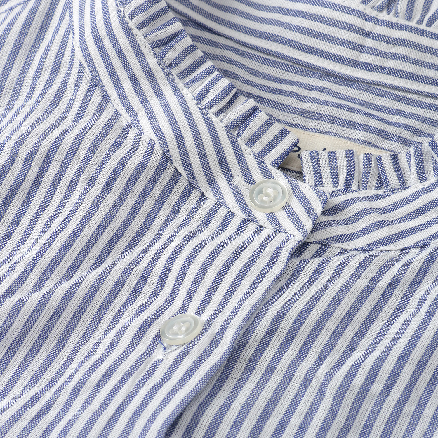 Parks スタンドフリルブラウス - 画像5