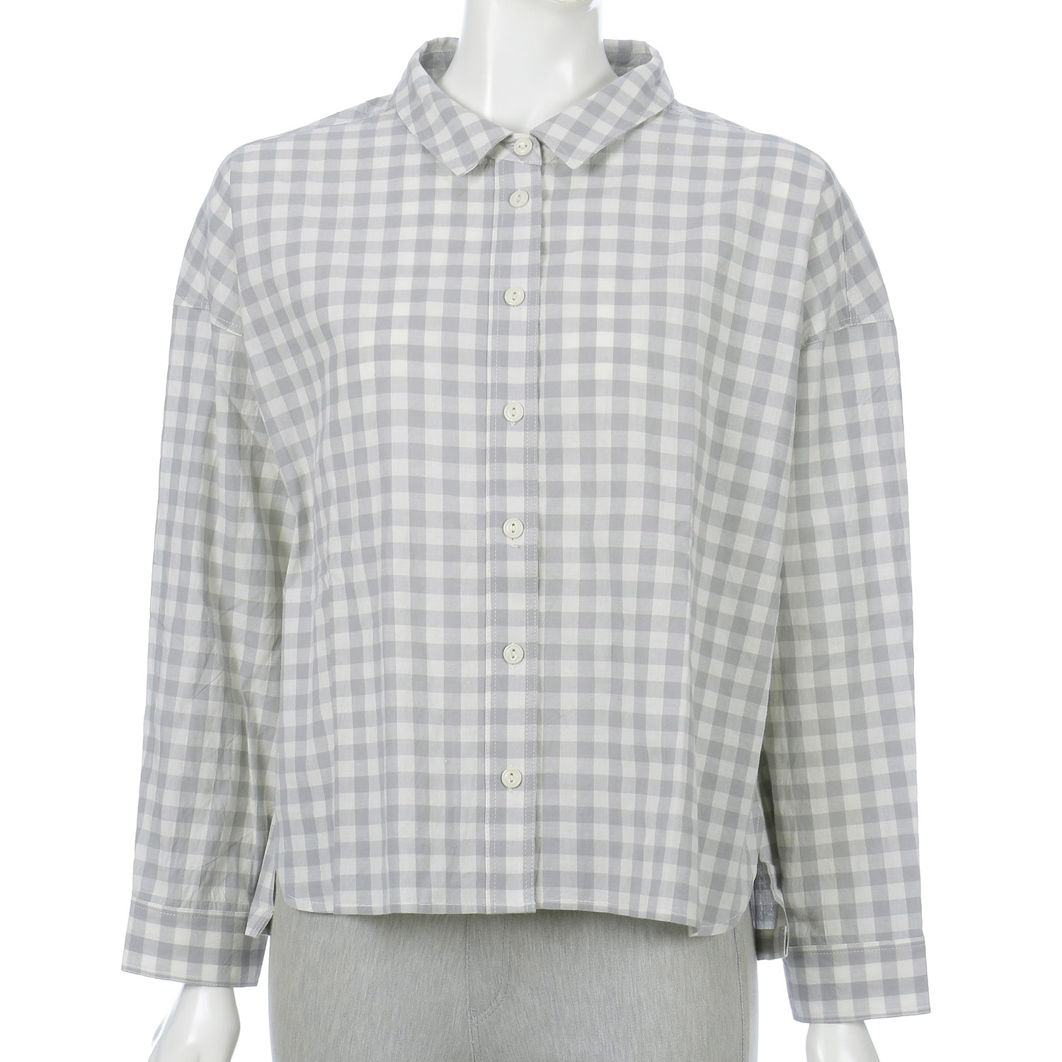 YURK geniet van ギンガムワイドシャツ