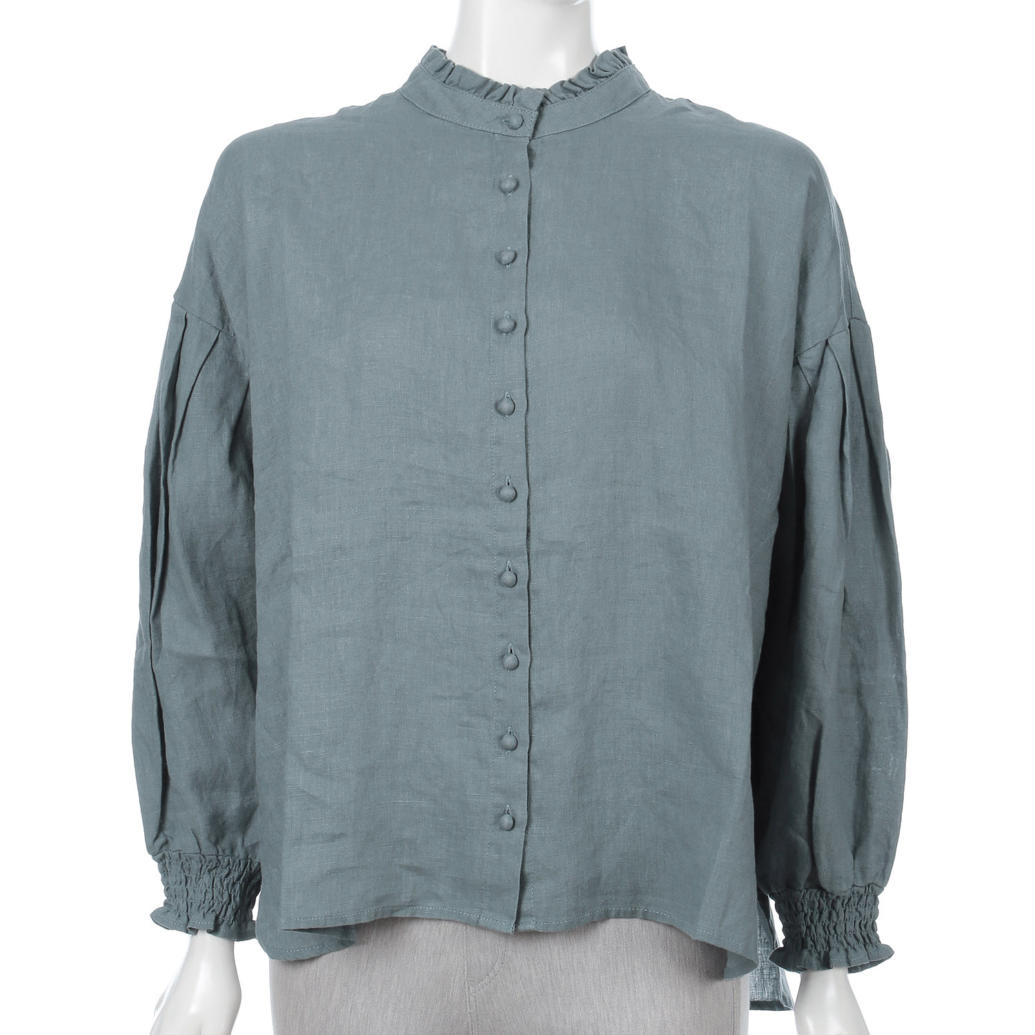 YURK geniet van バンドカラーシャツ - 画像12