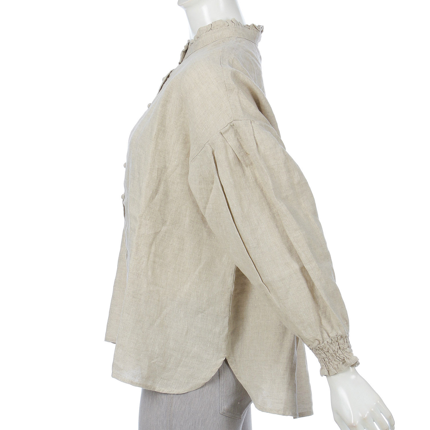 YURK geniet van バンドカラーシャツ - 画像9