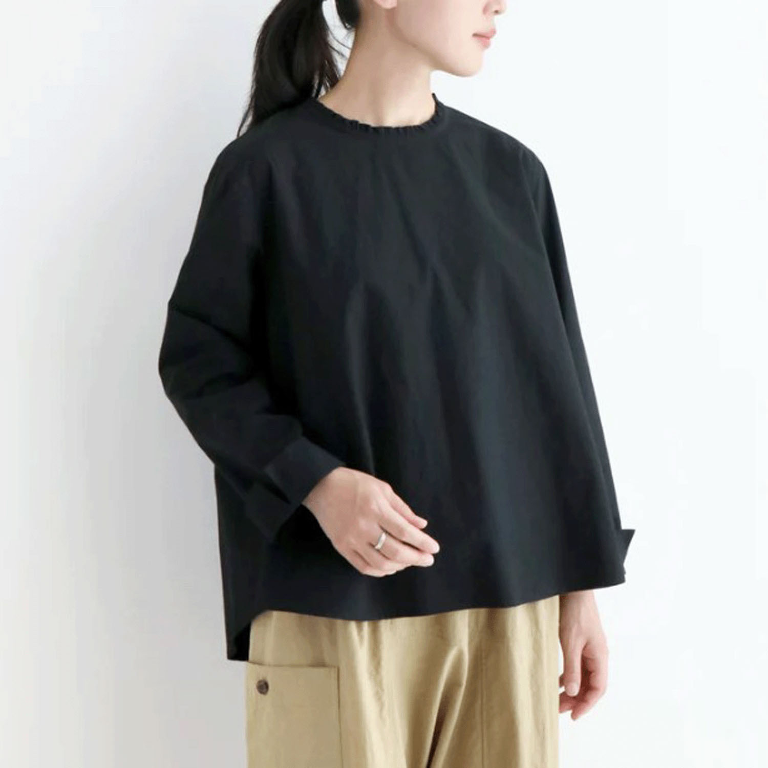 【お取り寄せ】pot－pourri 定番エームフリルブラウス