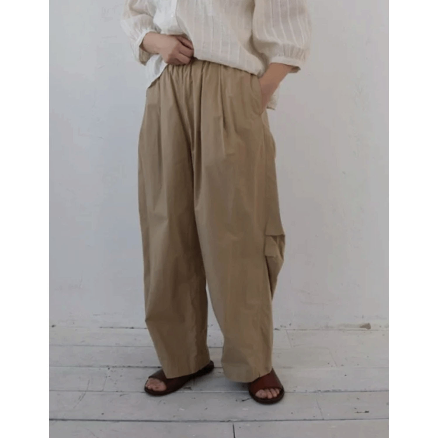 YARRA コンパクトツイルサイドタックパンツ - 画像5