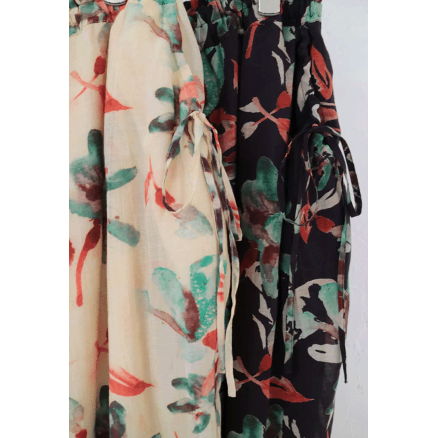 doux bleu フラワーインドプリントパンツ - 画像3