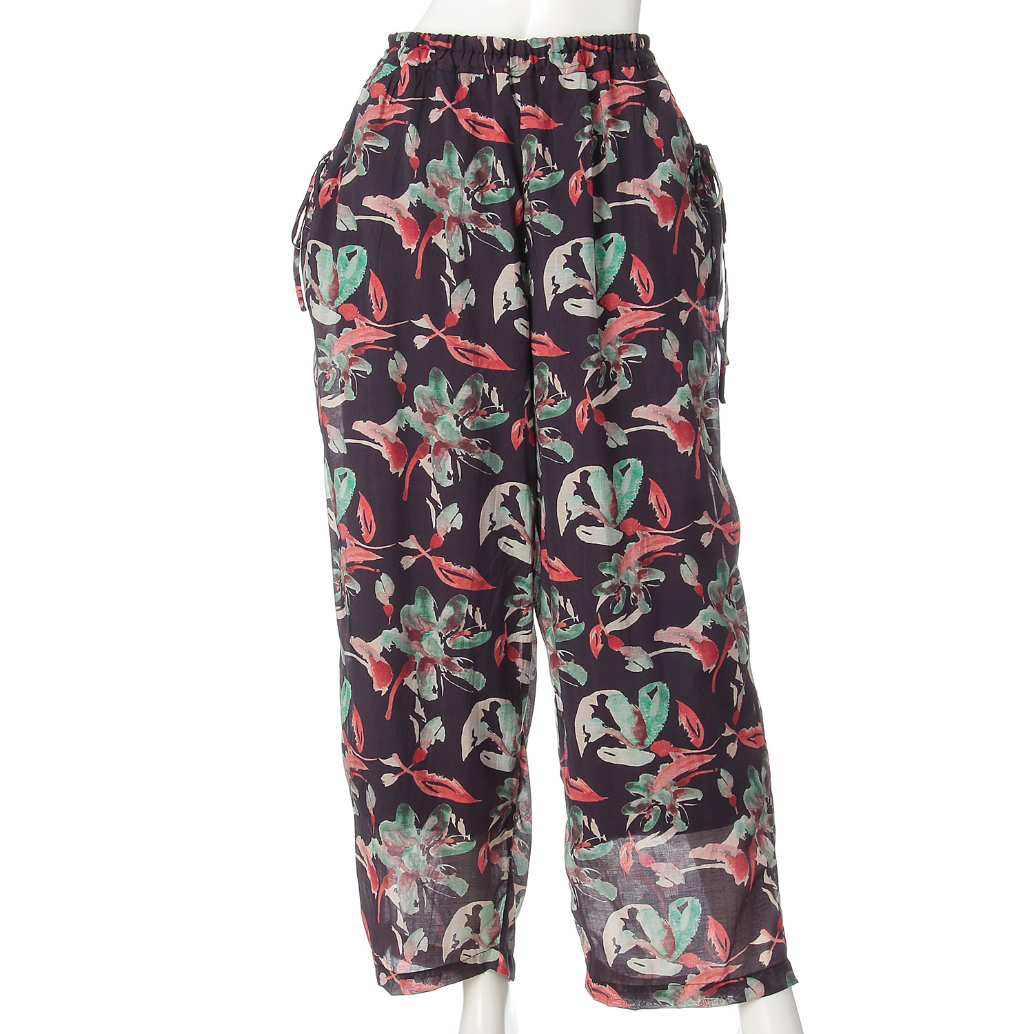 doux bleu フラワーインドプリントパンツ - 画像5