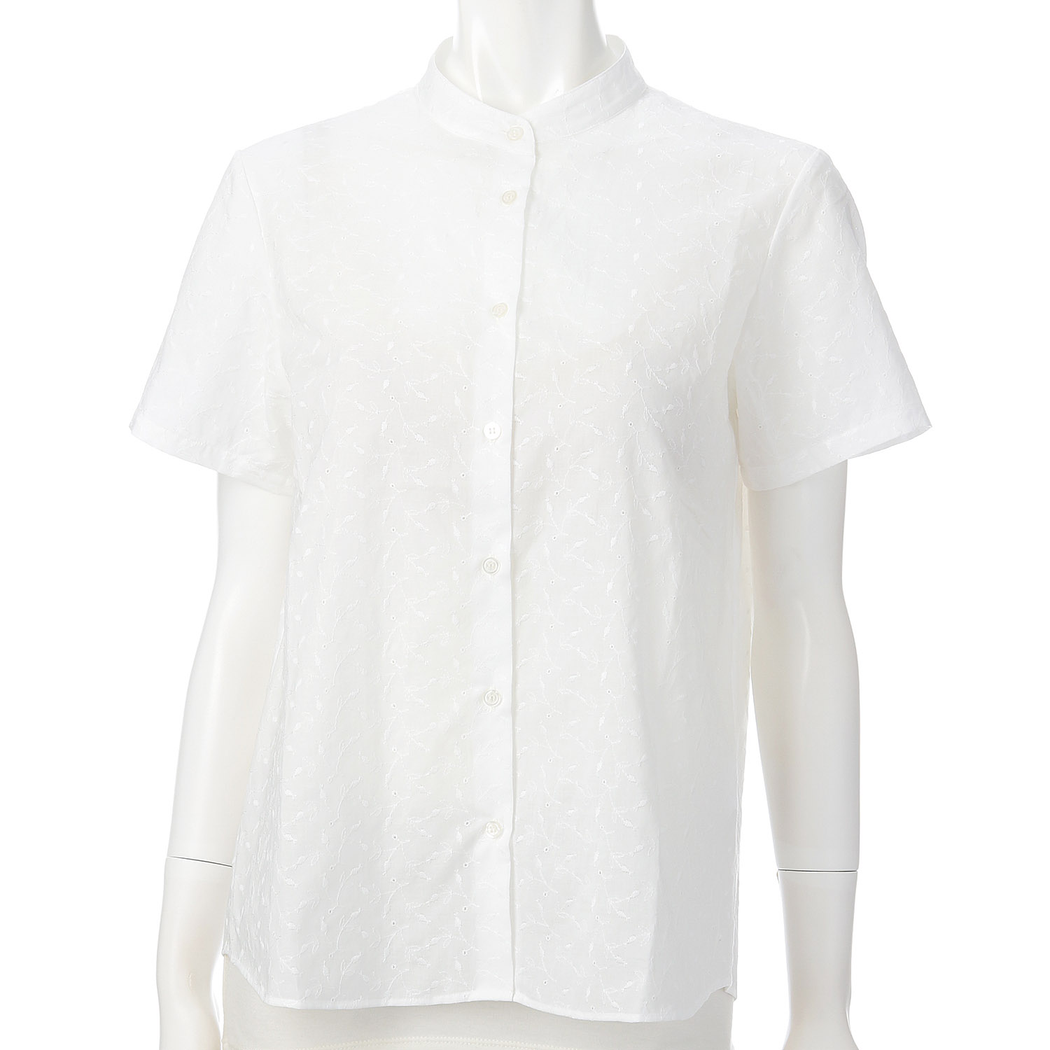 Parkes スタンドカラーレギュラーシャツ - 画像4