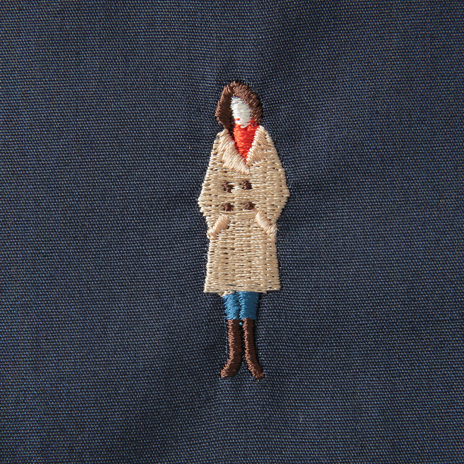 Parkes ワンポイント刺繍シャツ - 画像5